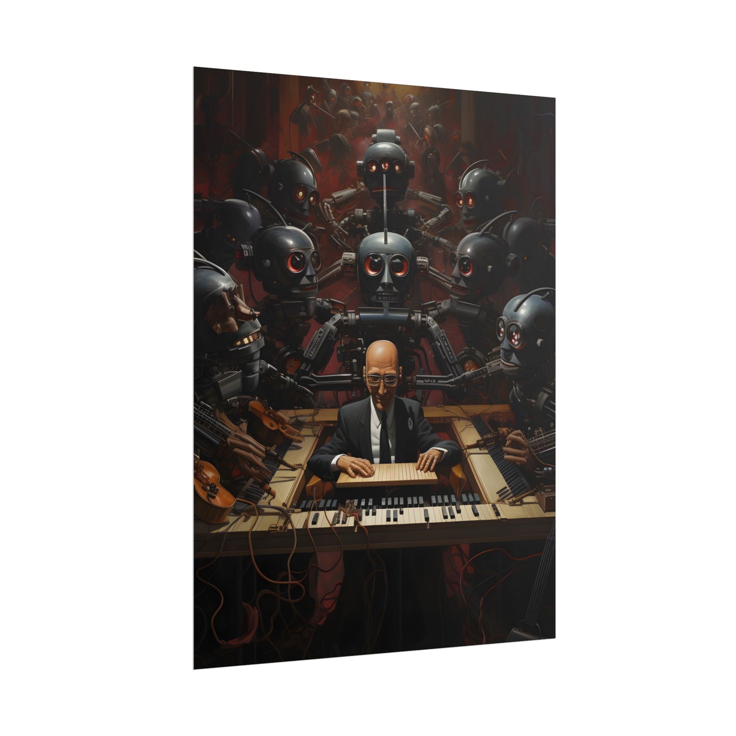 Robot Symphony: 6 Sentient Robots in Harmony - Poster