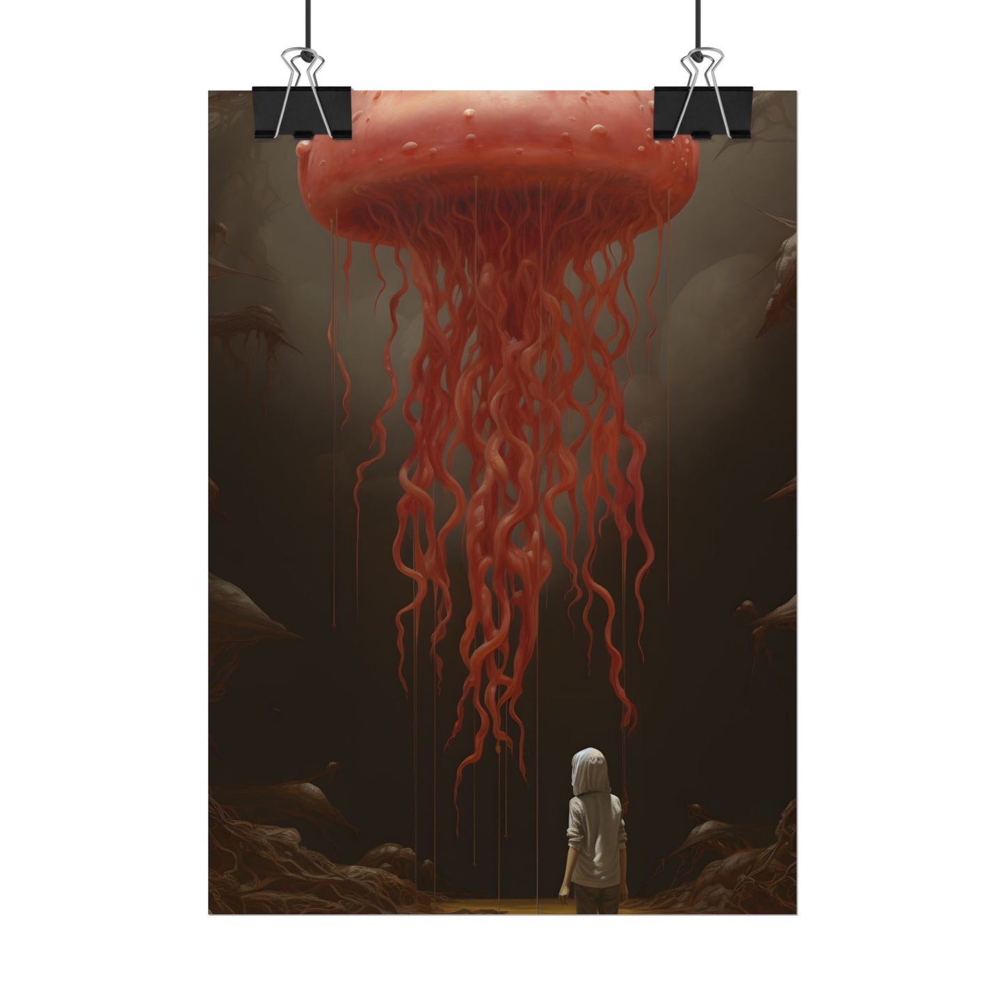 Serious Book Cover Art: Illustrative Masterpiece - Poster