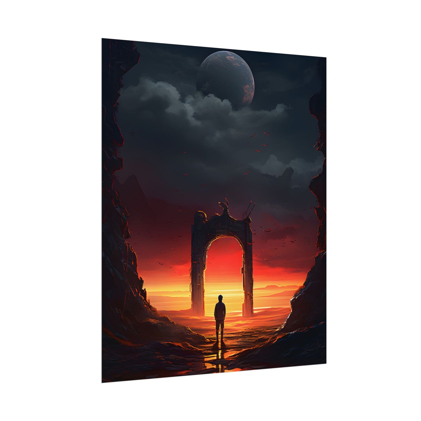 A Moment of Stillness: Phone in Quiet Indoor Setting - Poster