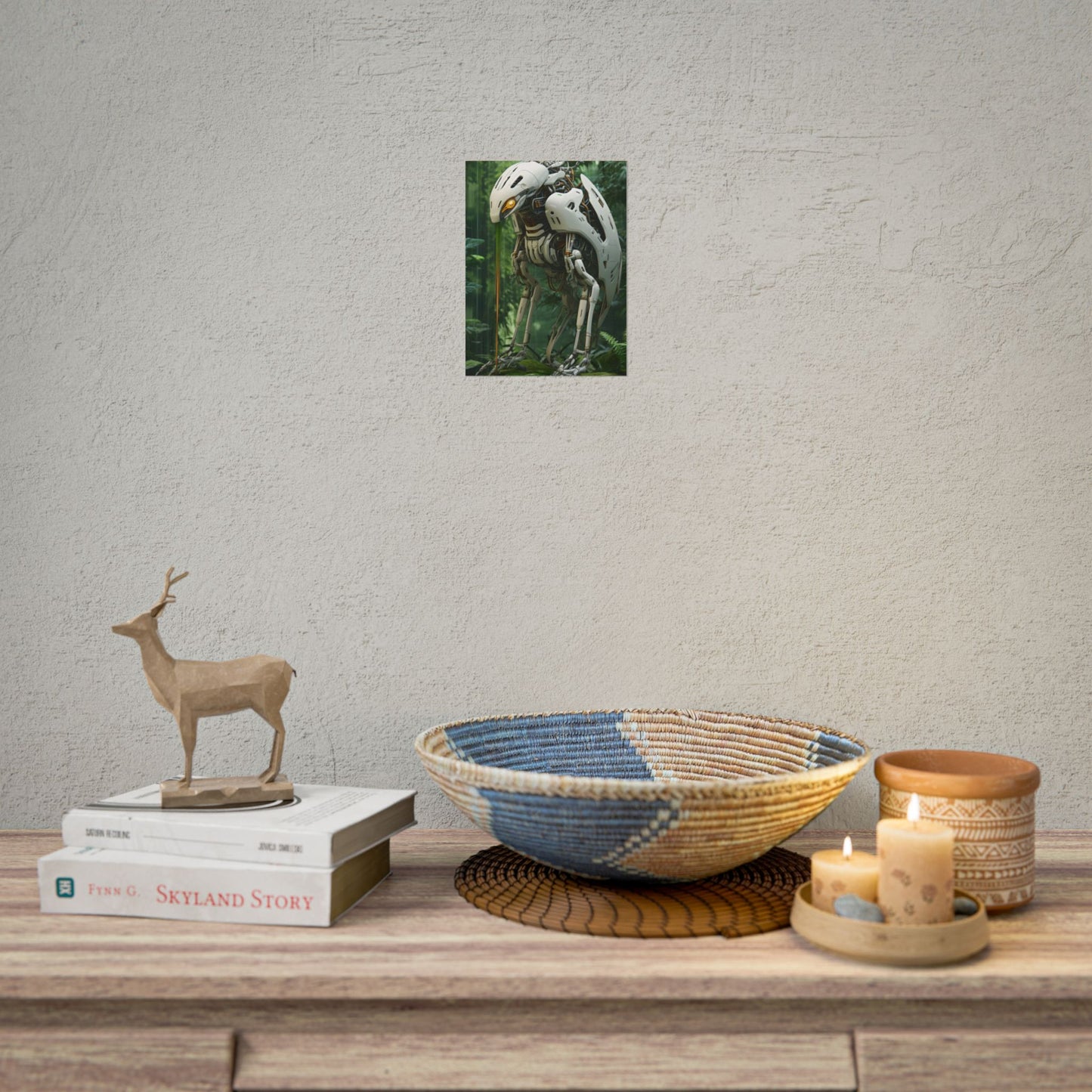 Robotic Wildlife Sanctuary: Six-Legged Creature Oasis - Poster