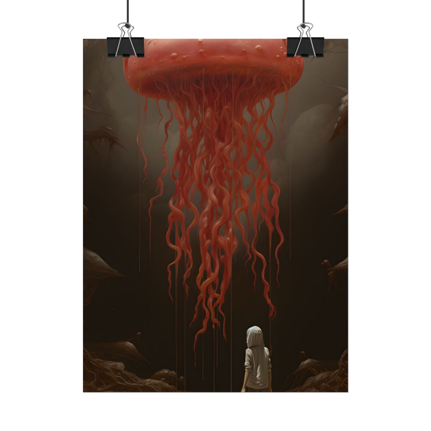 Serious Book Cover Art: Illustrative Masterpiece - Poster
