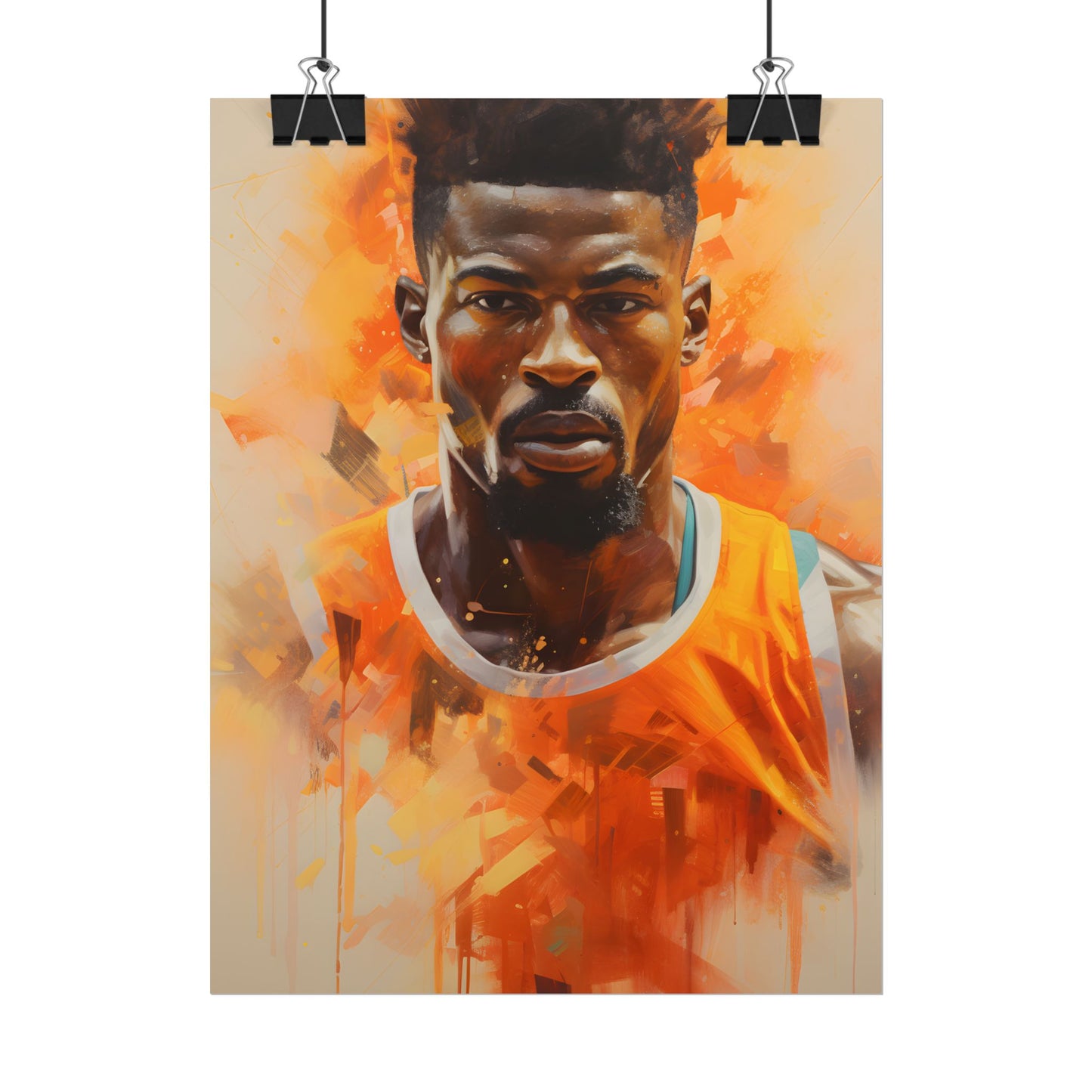 Dedicated Athlete: Intense Passion in Action - Poster
