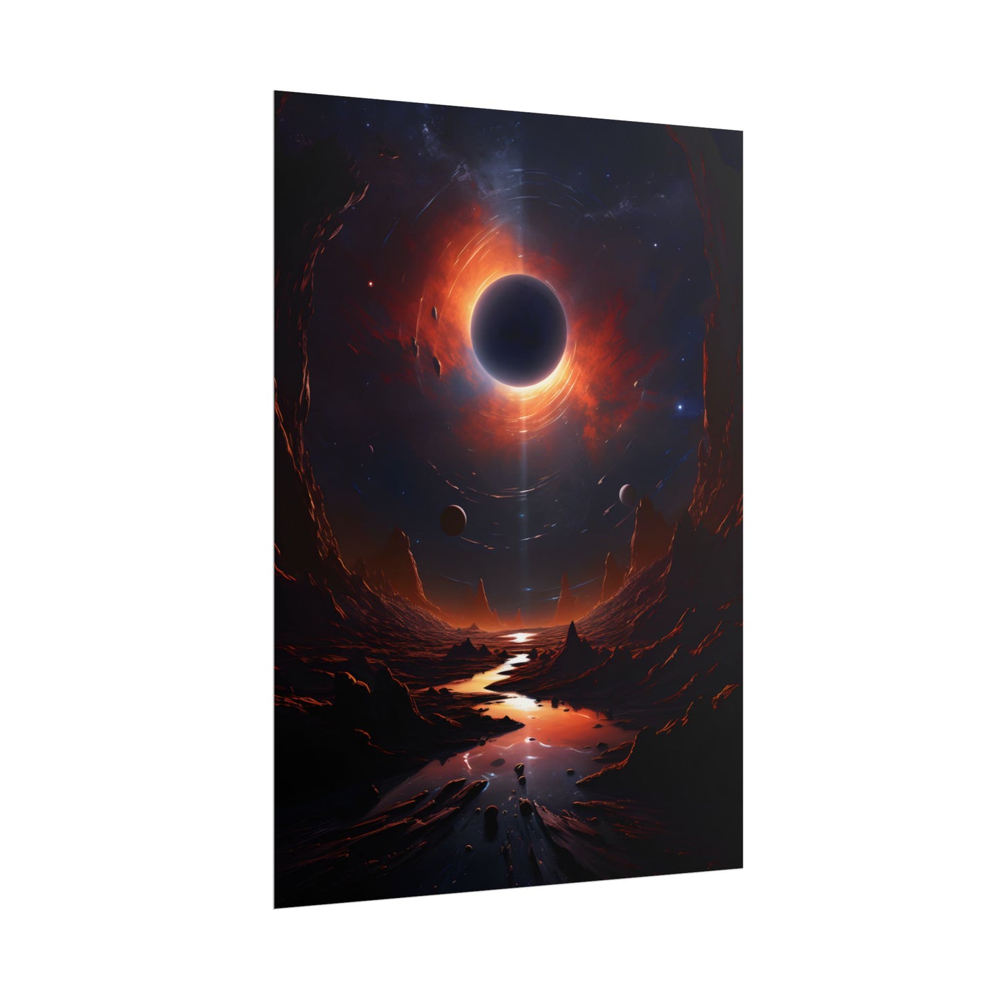 Vibrant Black Hole Cosmic: A Massive Planet in Orbit - Poster