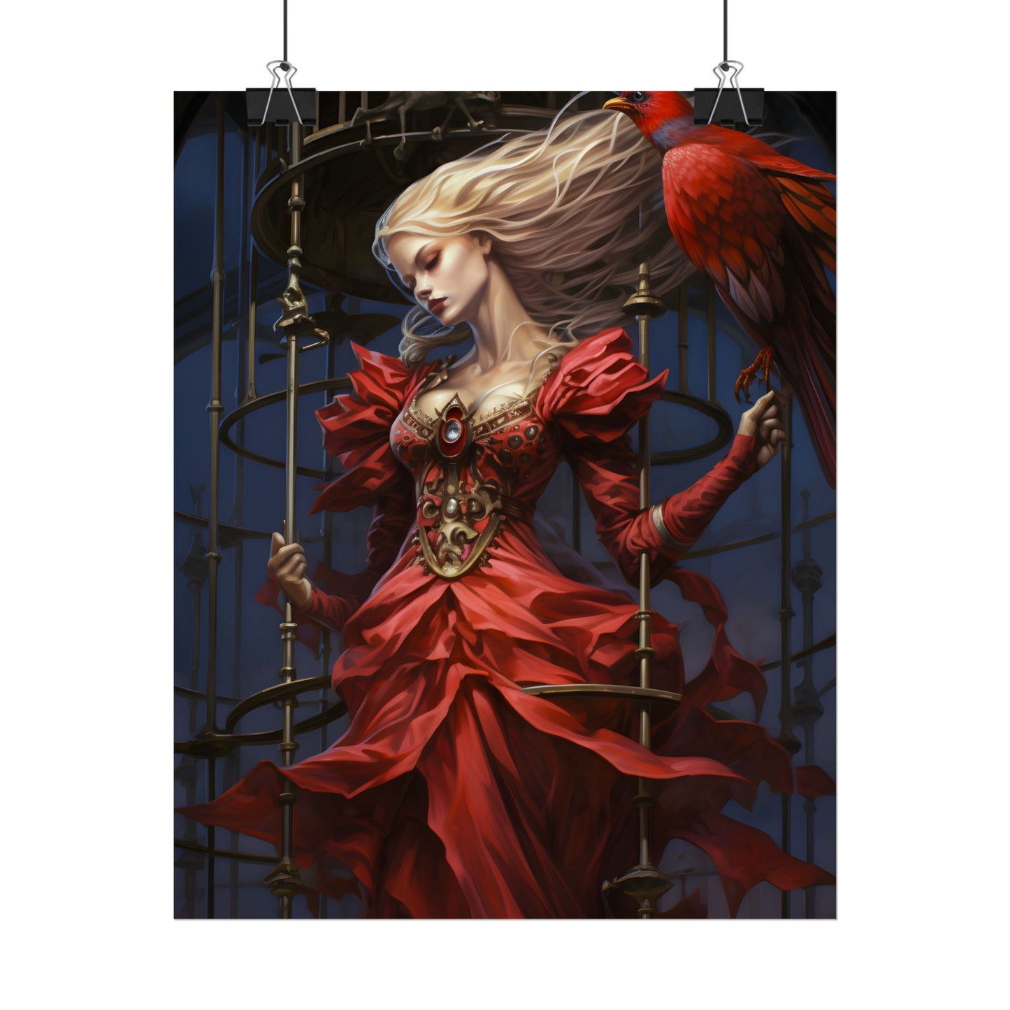 Guardian of Silence: Digital Art - Poster