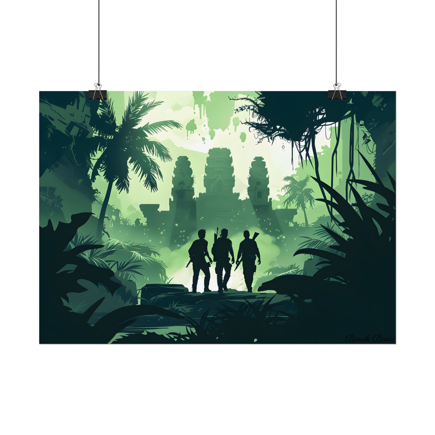 Young Adventurer: Minimalist Digital Portrait - Poster