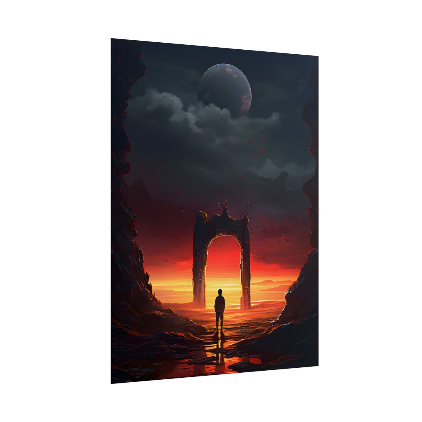 A Moment of Stillness: Phone in Quiet Indoor Setting - Poster