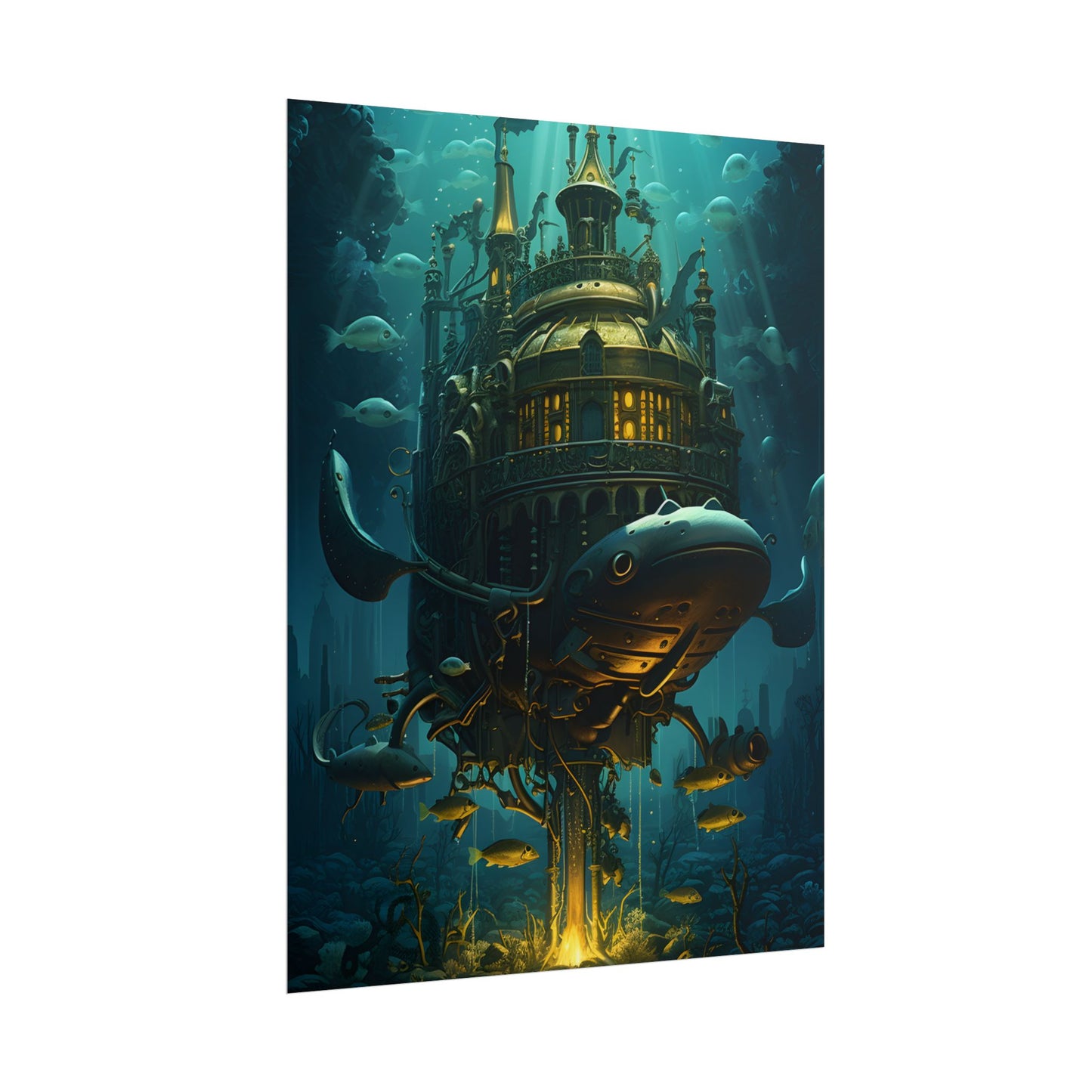 Steampunk Undersea Adventure: A Submersible World - Poster