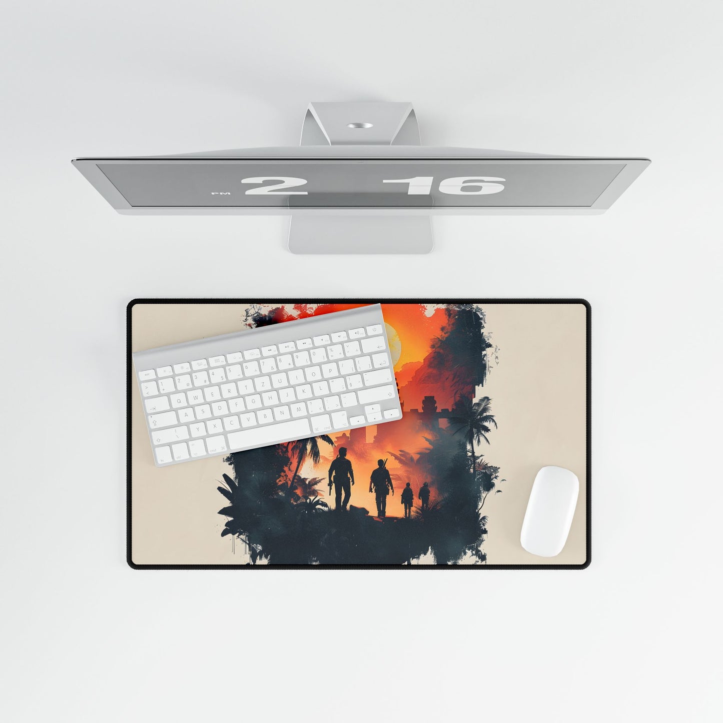 Nathan Drake's Adventure: Minimalist Illustration - Desk Mat