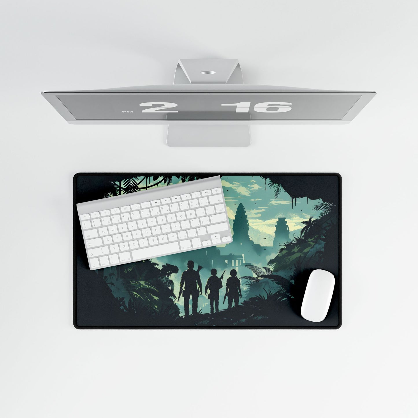 Adventurous Pair: Heroes by Side - Desk Mat