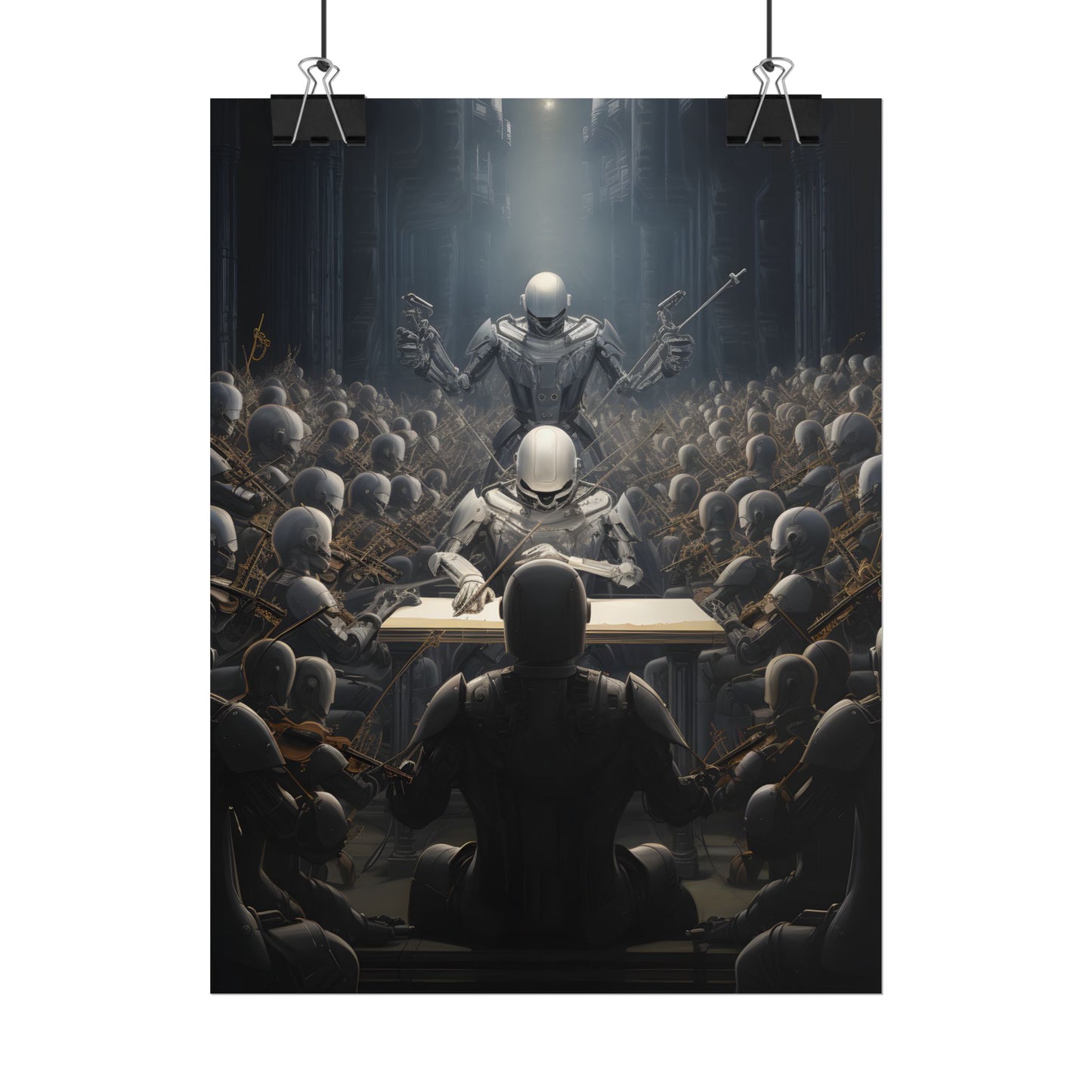 Robot Symphony: Sentient Robots in Musical Harmony - Poster