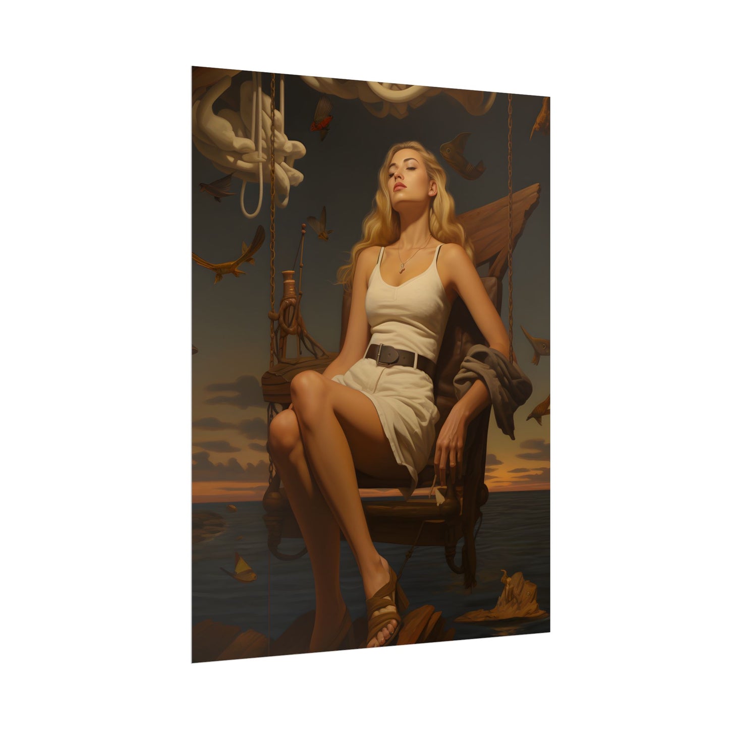 A Gentle Grip: Close-Up Photography Art - Poster