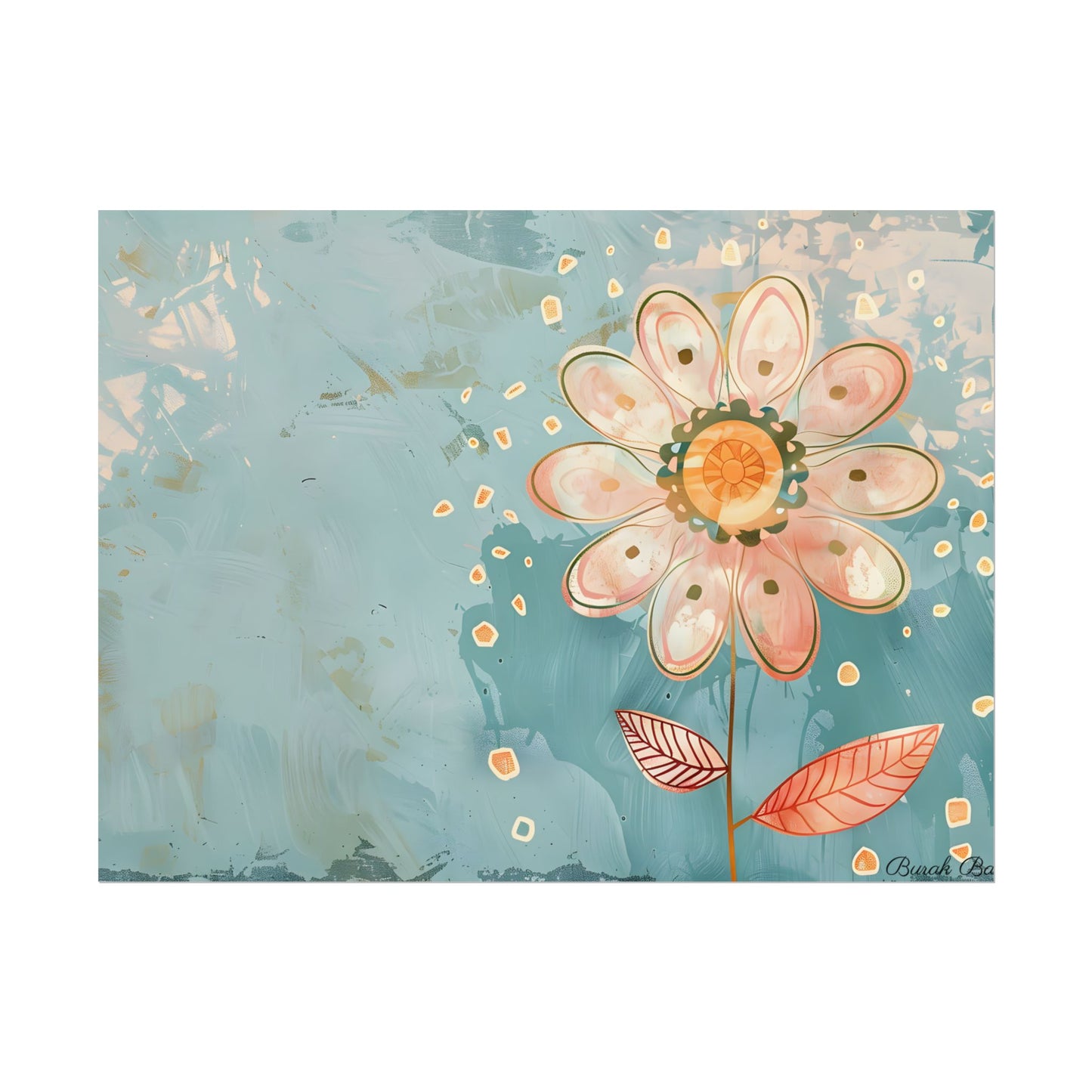 Whimsical Growth Mindset Flower: Blooming Art - Poster