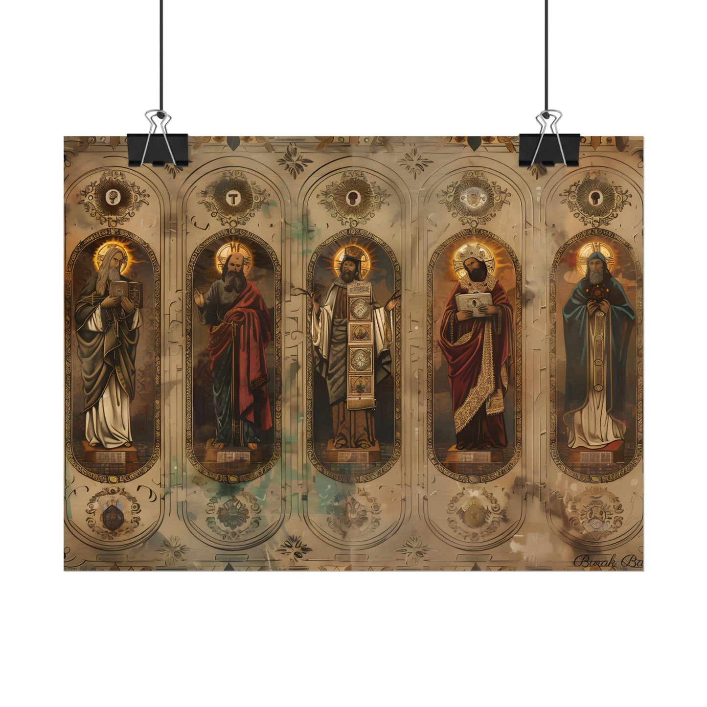Vintage Biblical Art: Traditional Wisdom Poster - Poster