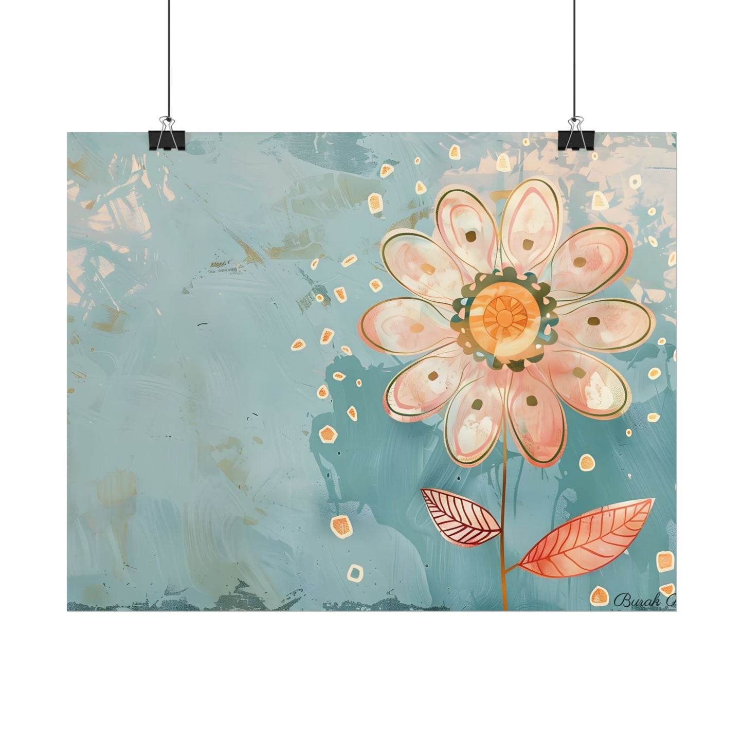 Whimsical Growth Mindset Flower: Blooming Art - Poster