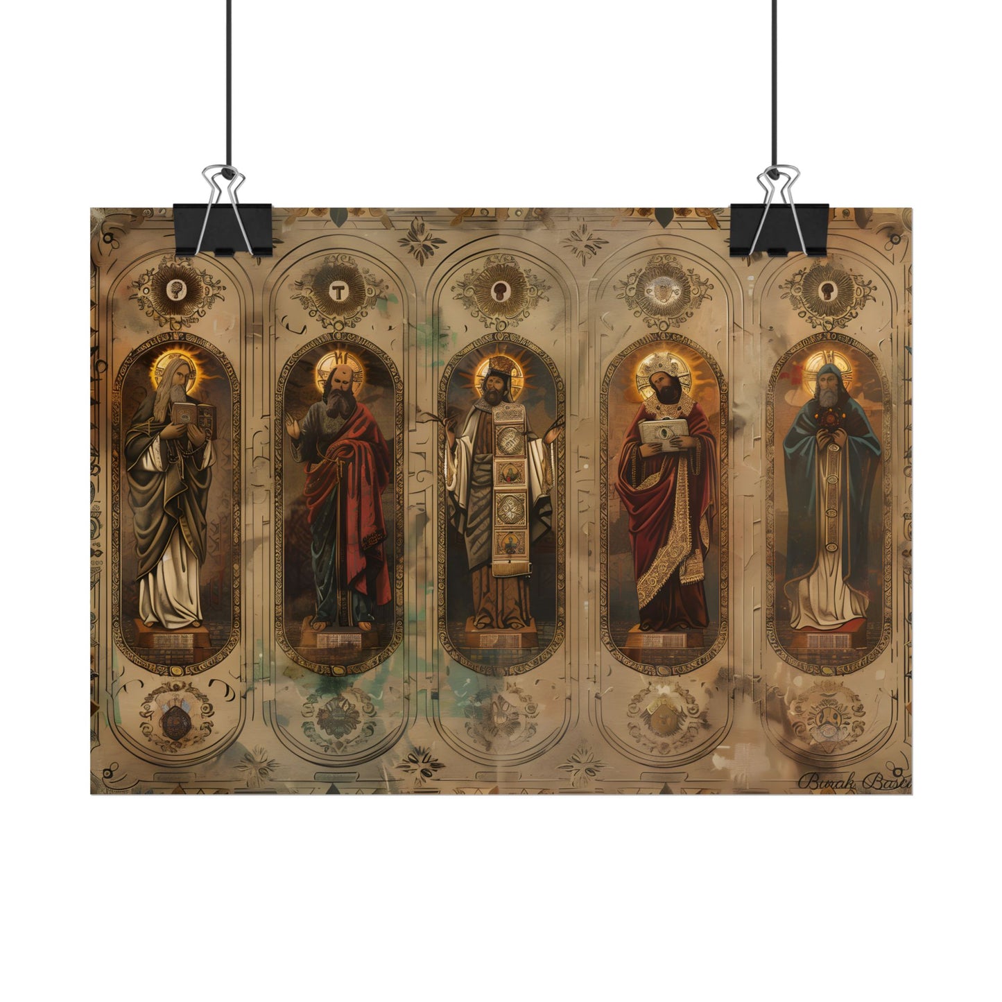 Vintage Biblical Art: Traditional Wisdom Poster - Poster