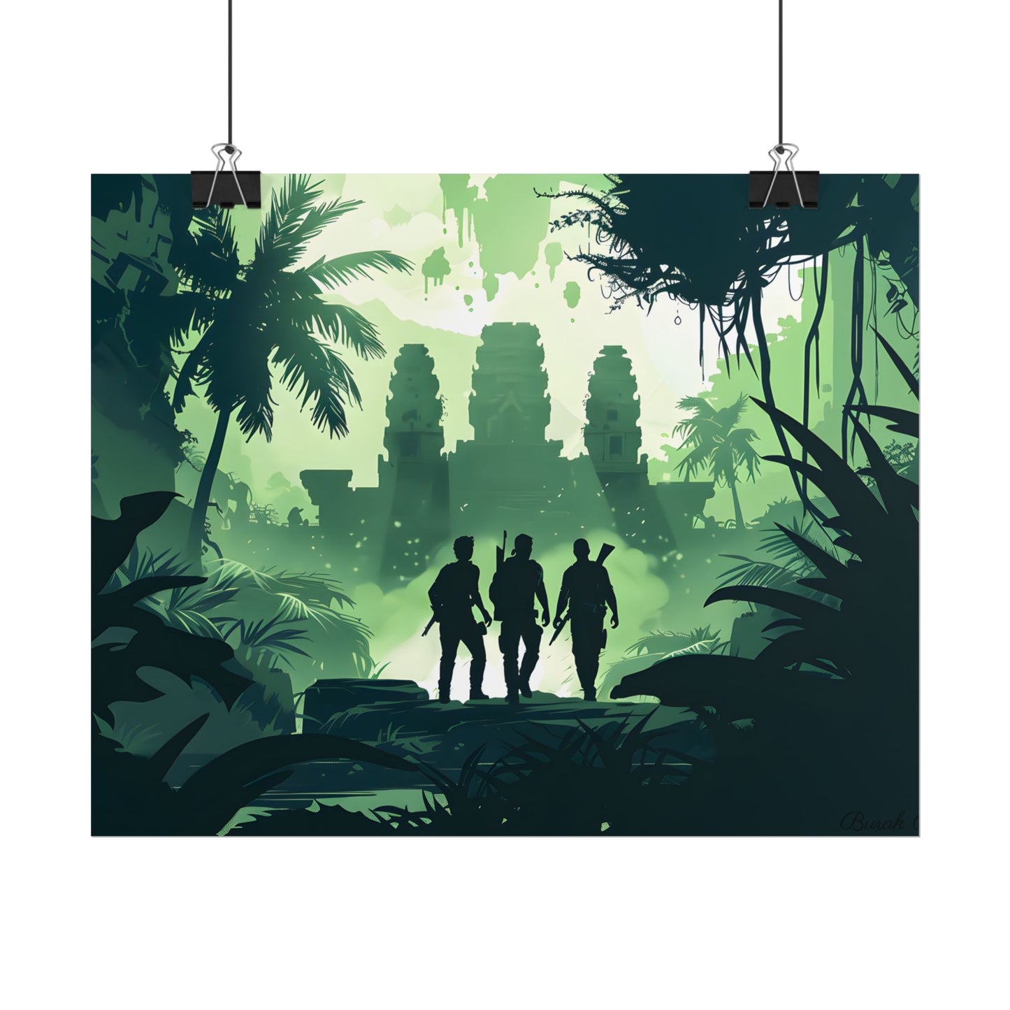 Young Adventurer: Minimalist Digital Portrait - Poster