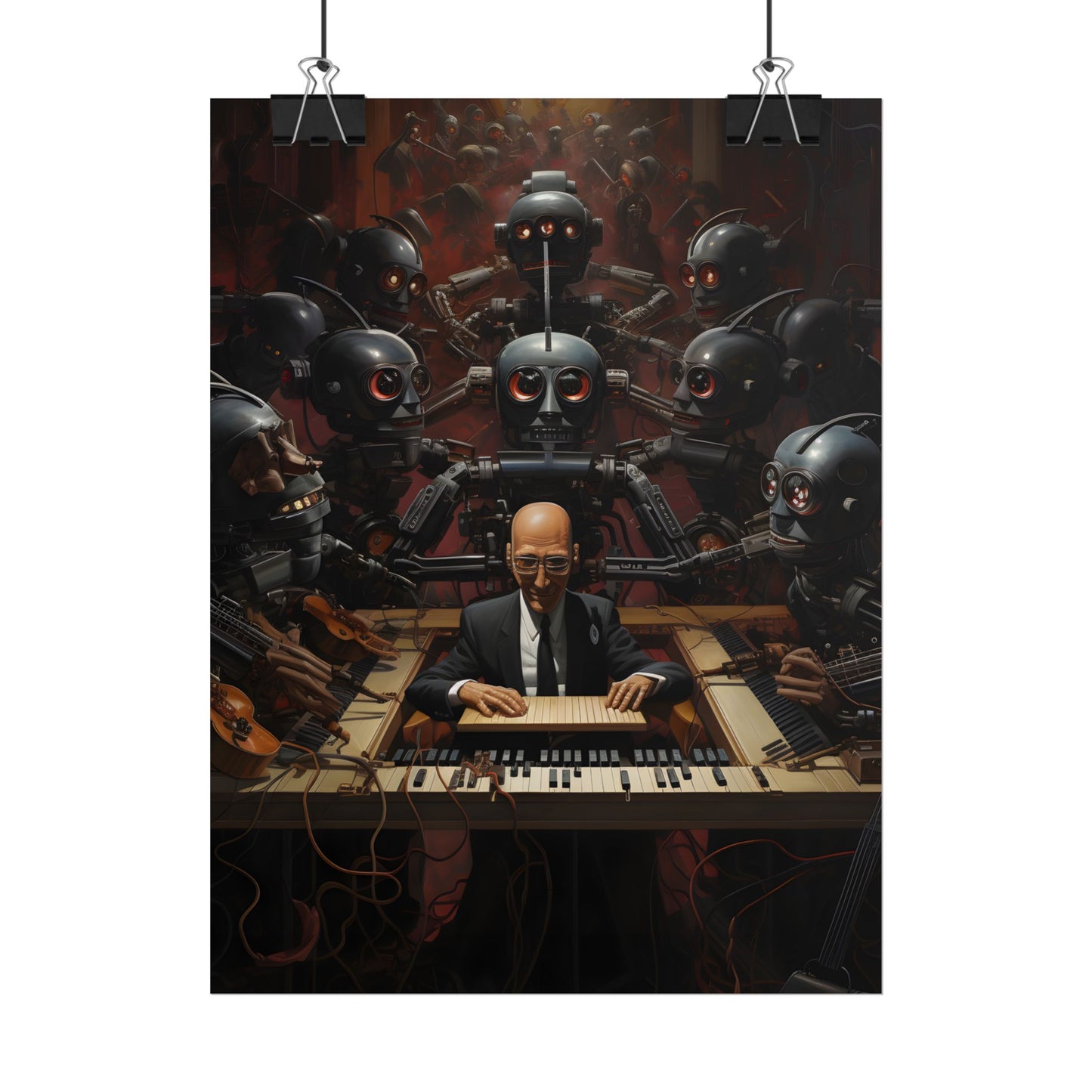 Robot Symphony: 6 Sentient Robots in Harmony - Poster