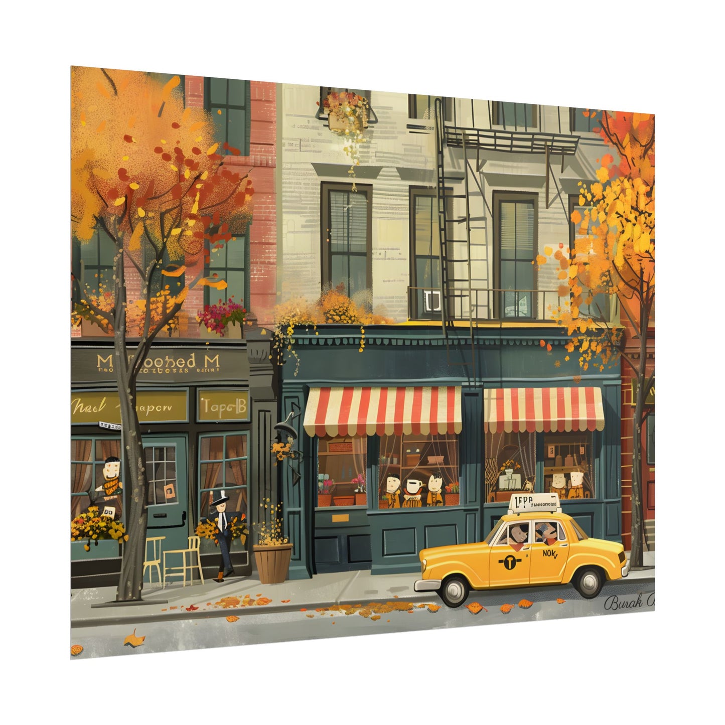 Whimsical Yellow Dreams: Playful Building Digital Art - Poster