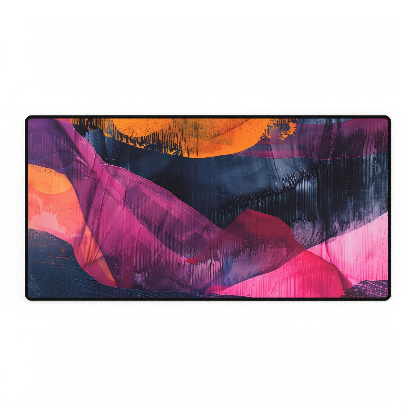 Vibrant Abstract Art: Organic Patterns in Modern Colors - Desk Mat