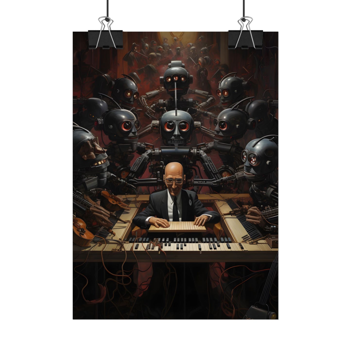 Robot Symphony: 6 Sentient Robots in Harmony - Poster