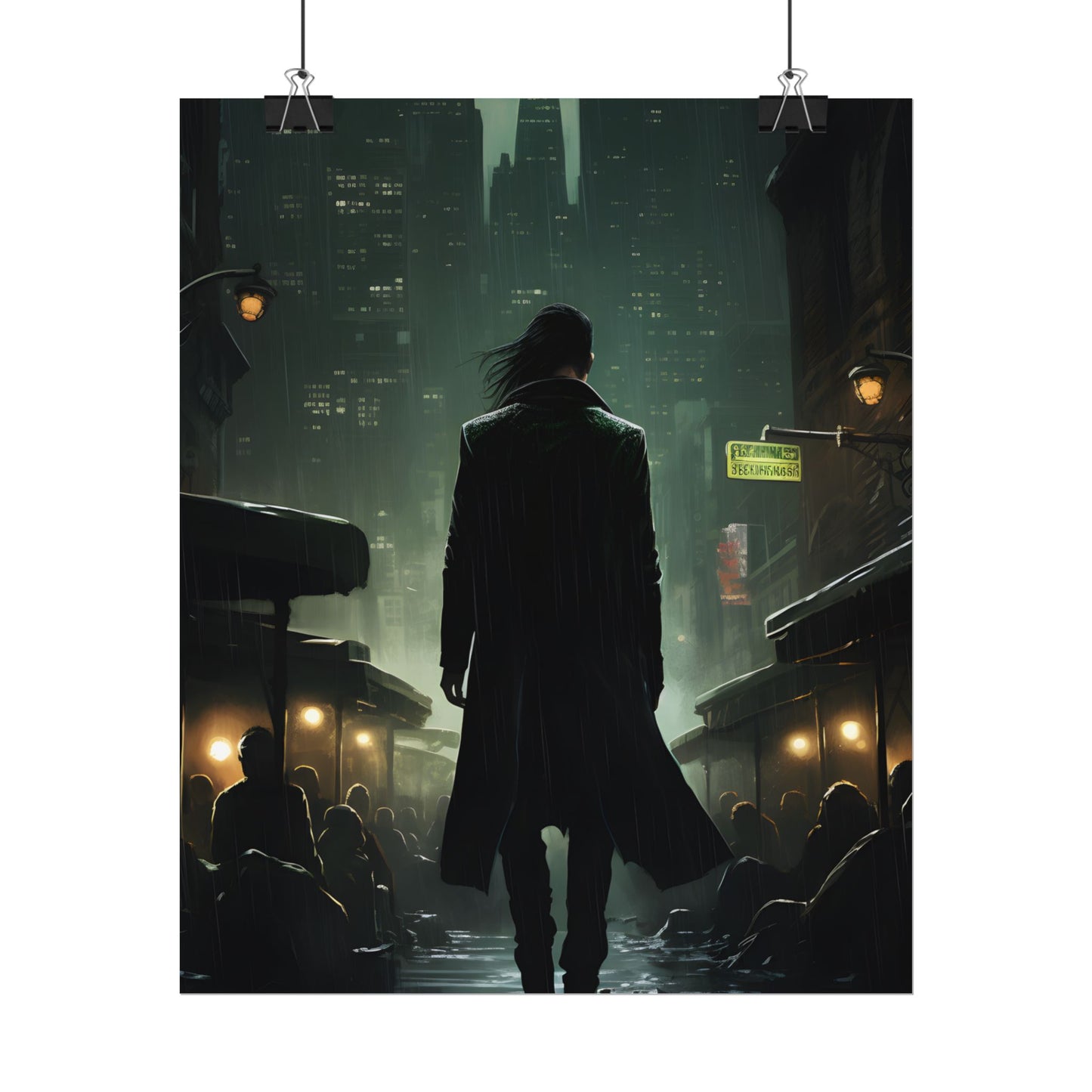 Urban Fantasy Detective: Noir City Night Art - Poster