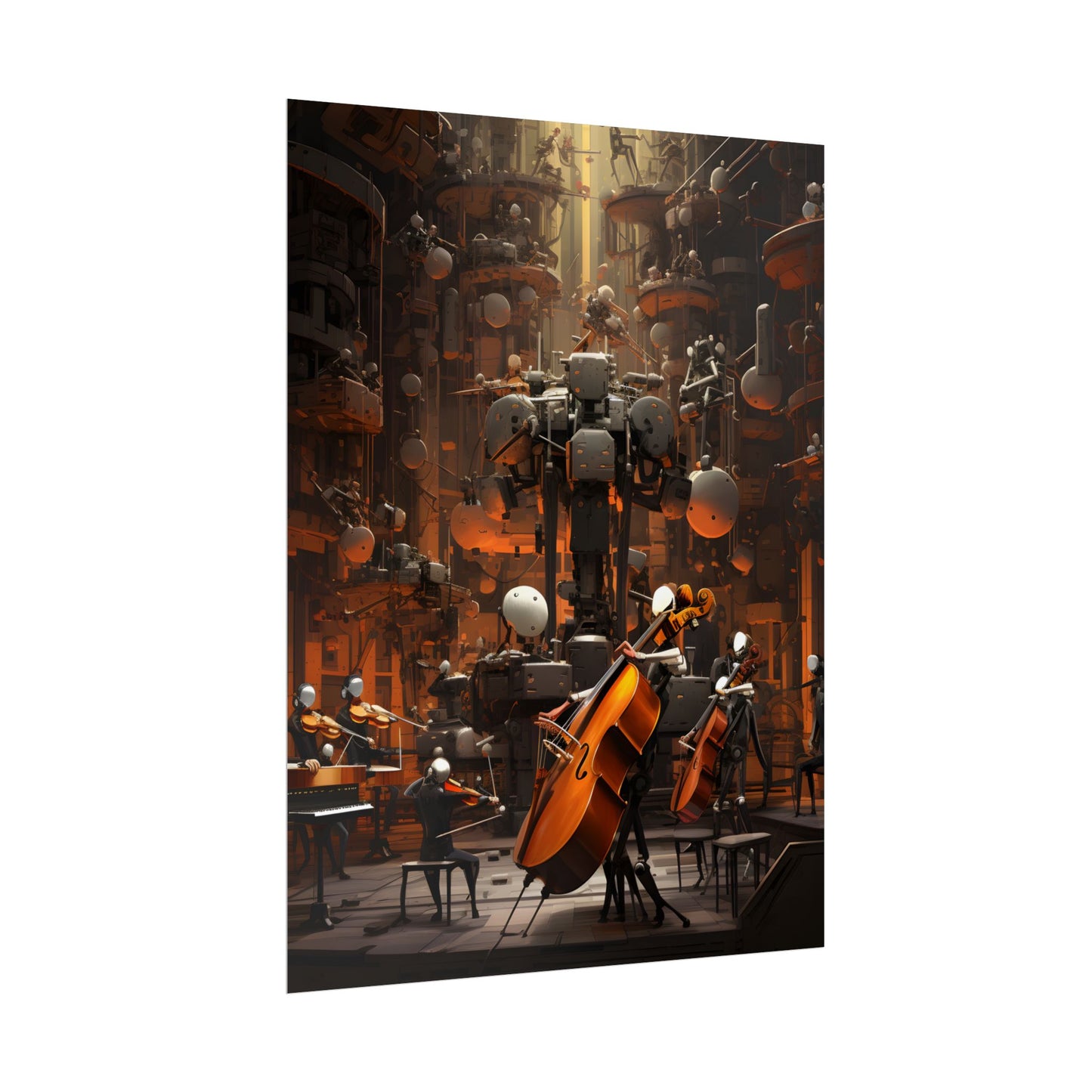 6 Sentient Robot Musicians: A Symphony of Artistic Expression - Poster
