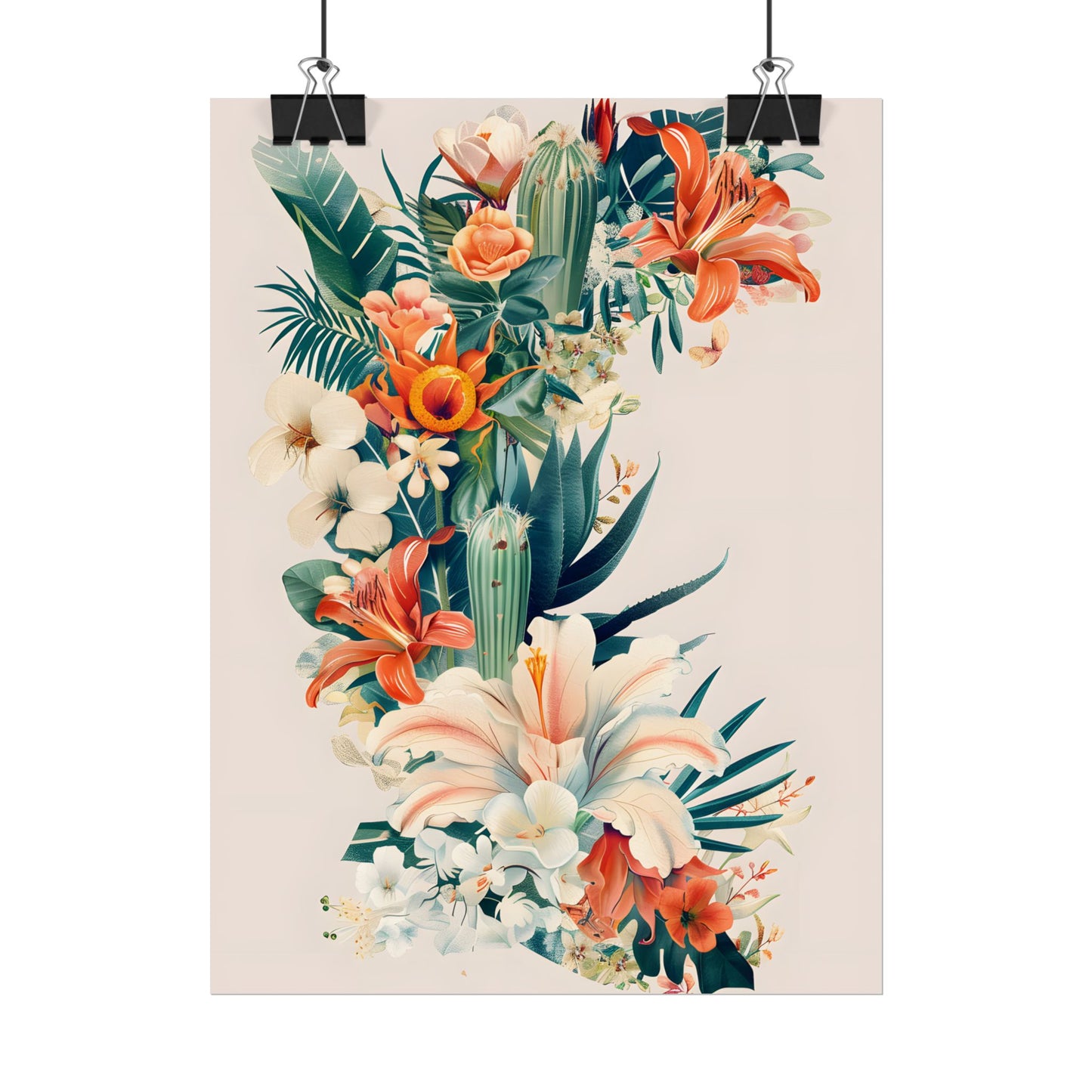 Whimsical Florida Map: A Fun Illustration of Sunshine State - Poster