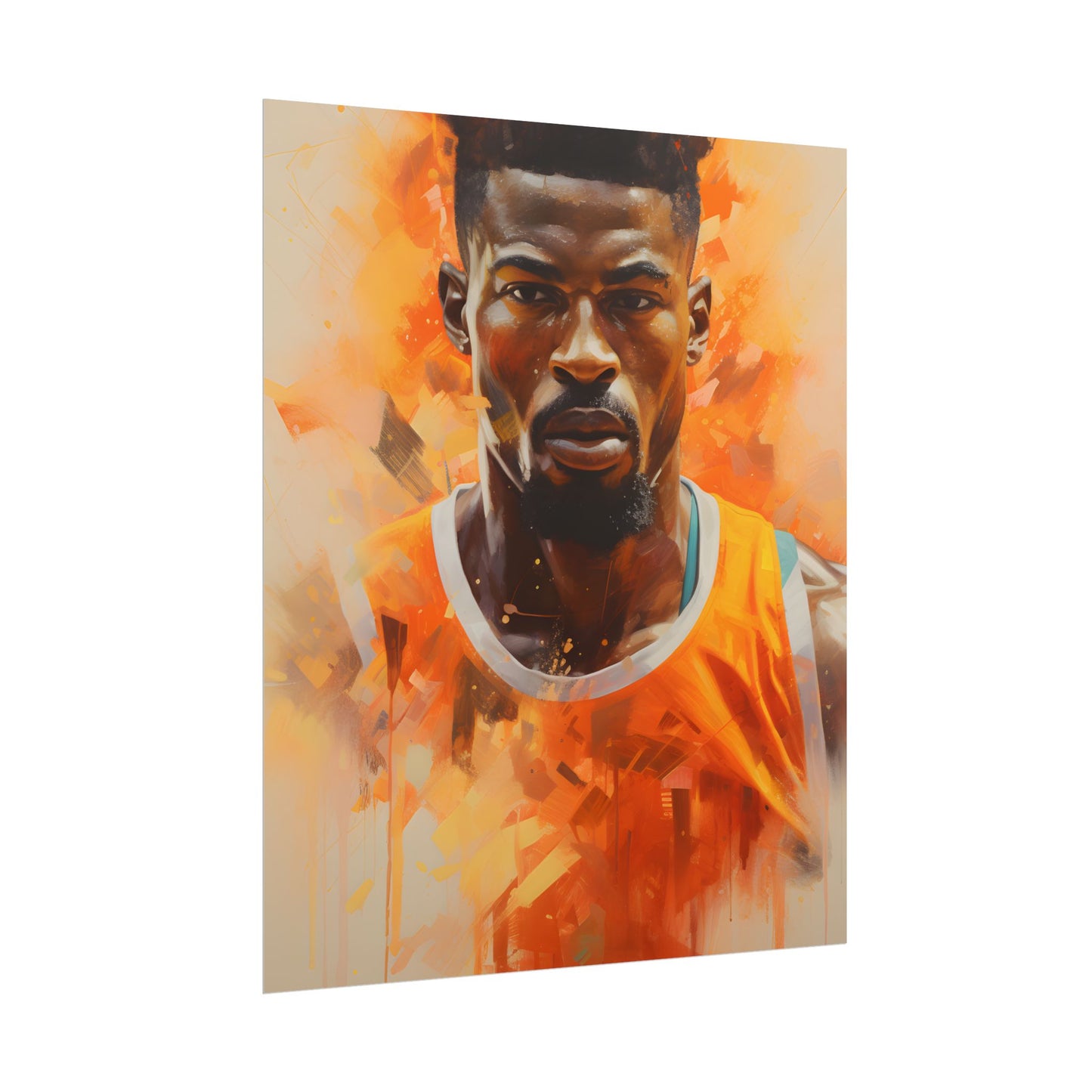 Dedicated Athlete: Intense Passion in Action - Poster