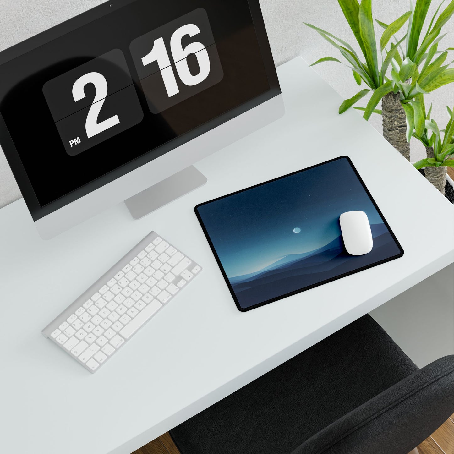Minimalist Night Sky: Stars and Constellations Art - Desk Mat