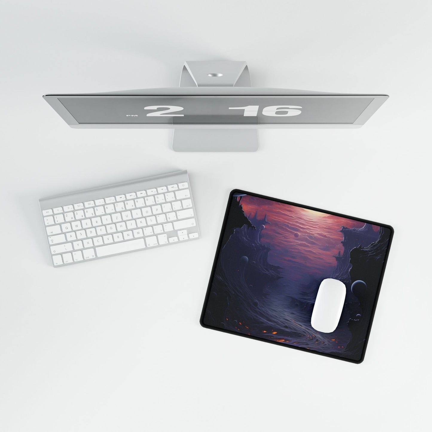 Black Hole Cosmos: Graphic Representation of a Massive Planet - Desk Mat