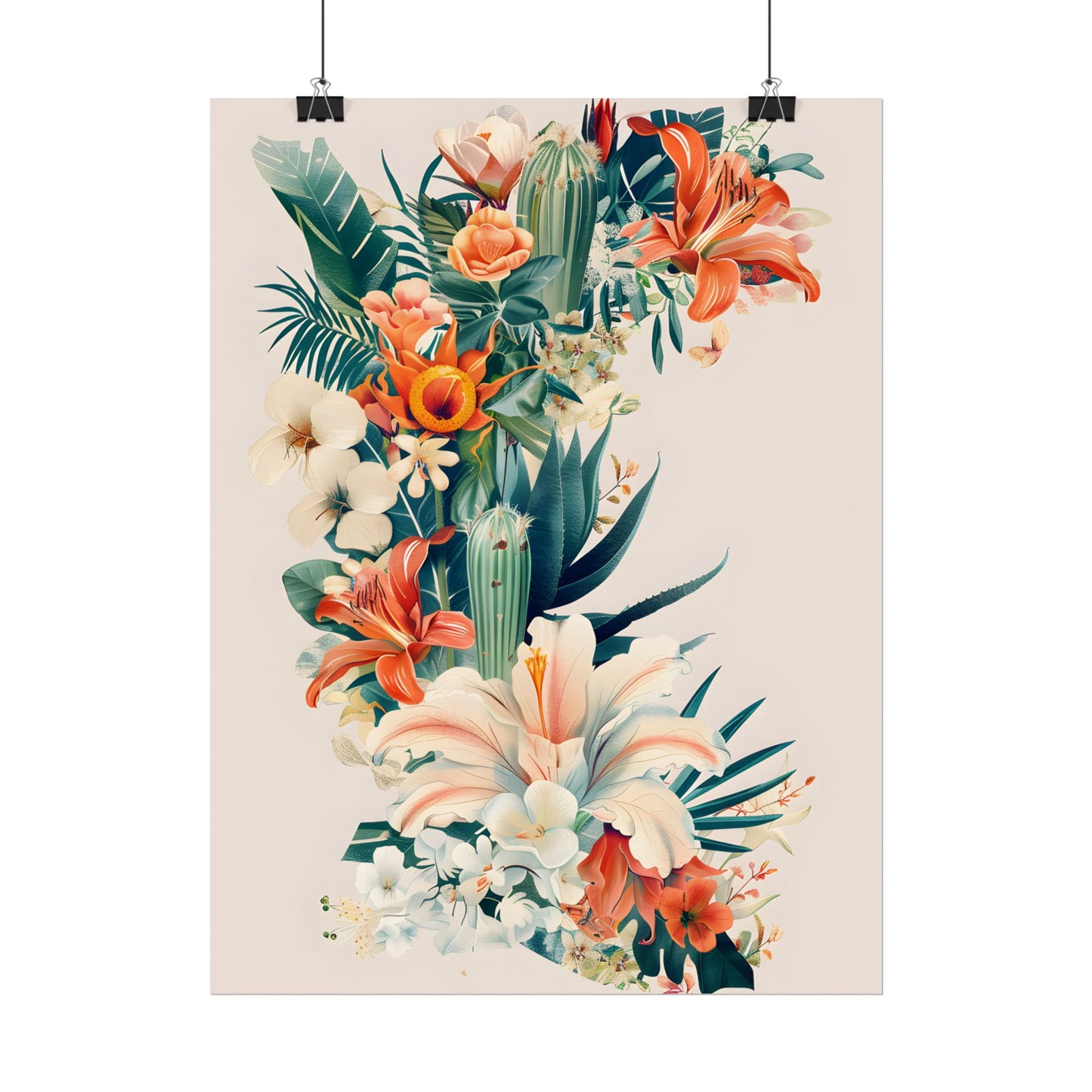 Whimsical Florida Map: A Fun Illustration of Sunshine State - Poster