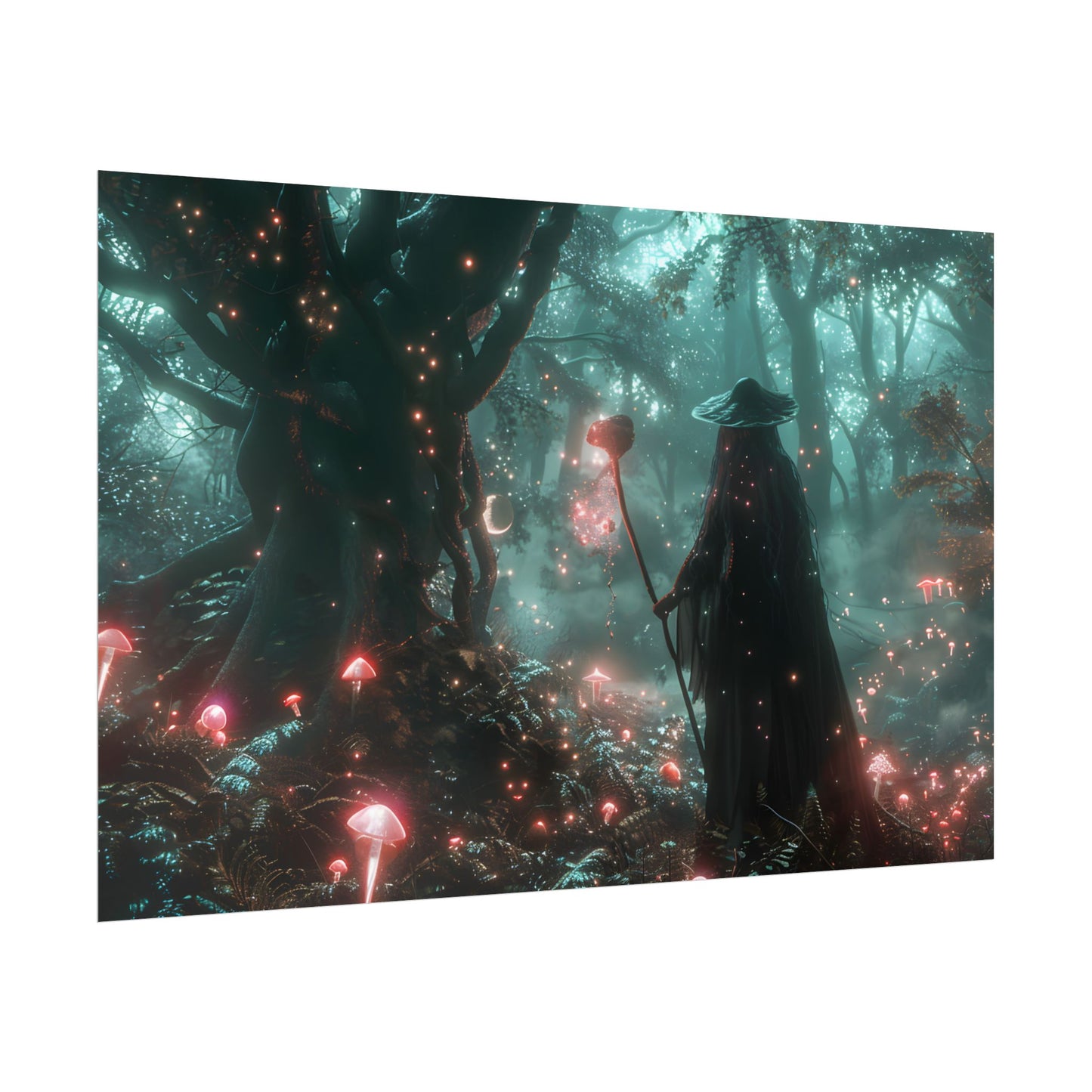 Whispers of Magic in Enchanted Woods: A Mysterious Encounter with the Witch - Poster