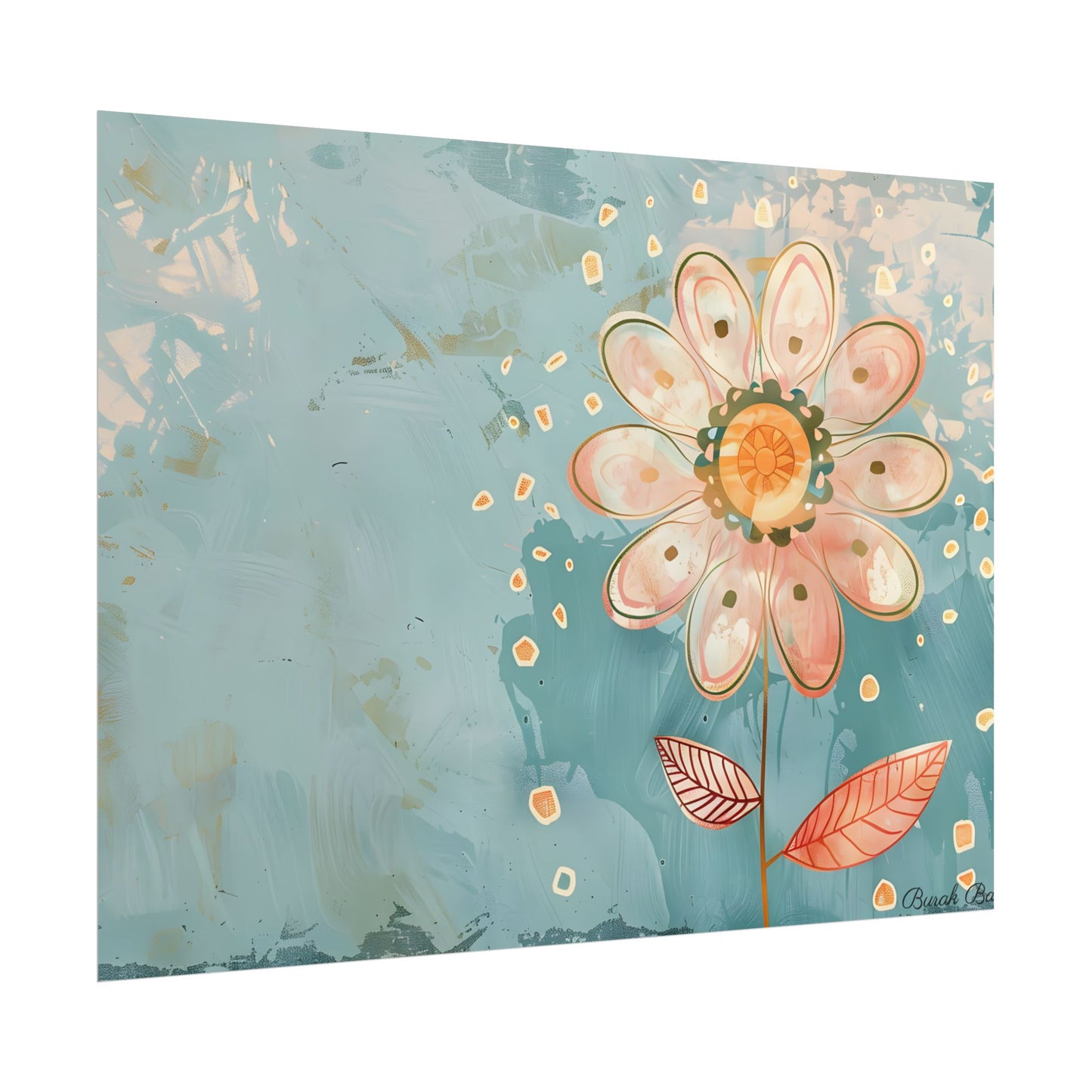 Whimsical Growth Mindset Flower: Blooming Art - Poster
