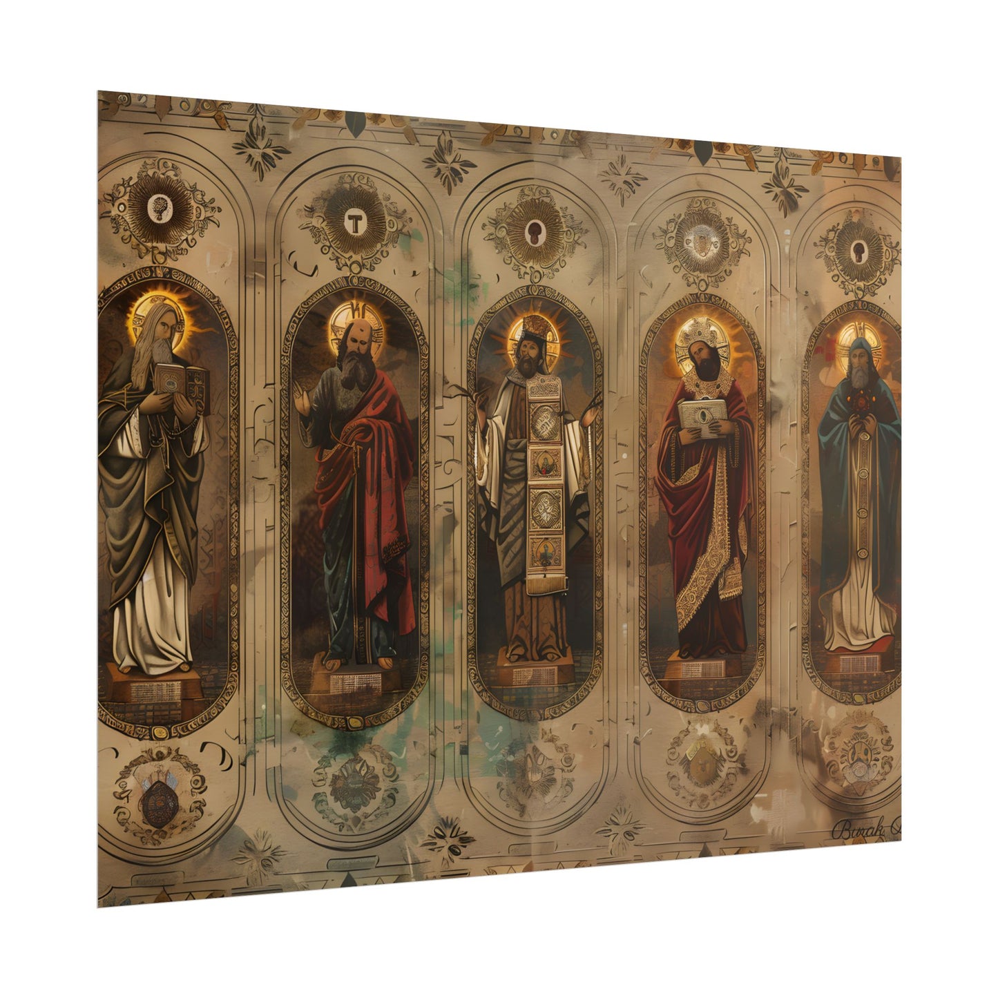 Vintage Biblical Art: Traditional Wisdom Poster - Poster