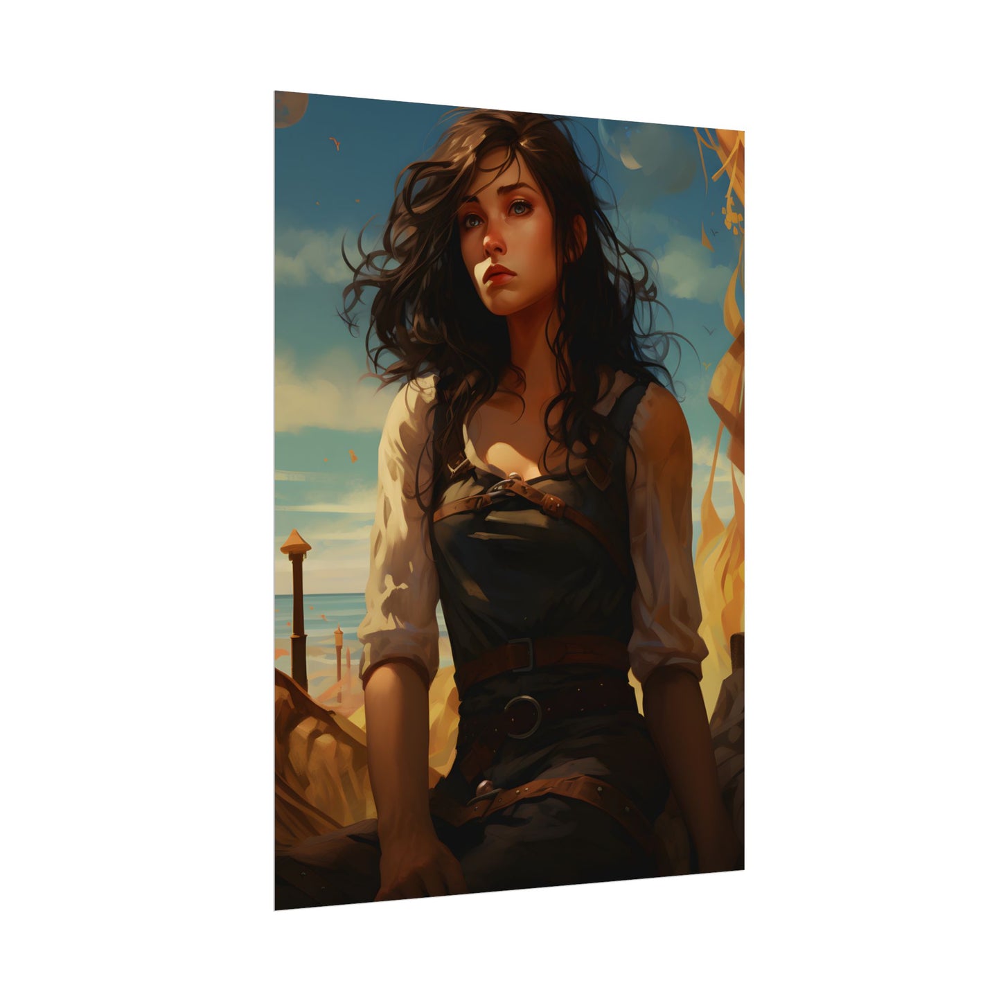 Casual Outdoor Moment: Person in Natural Setting - Poster