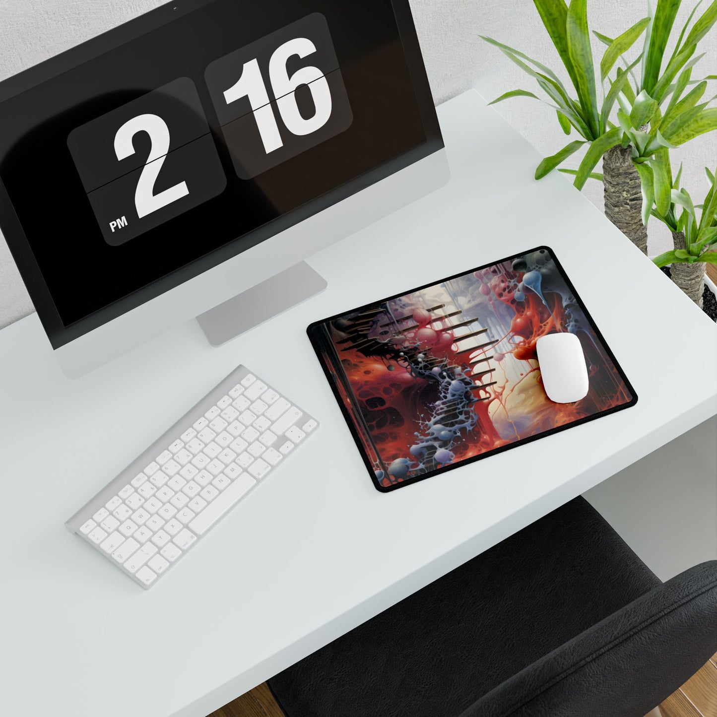 6 Portals: A Glimpse into Harmony - Desk Mat