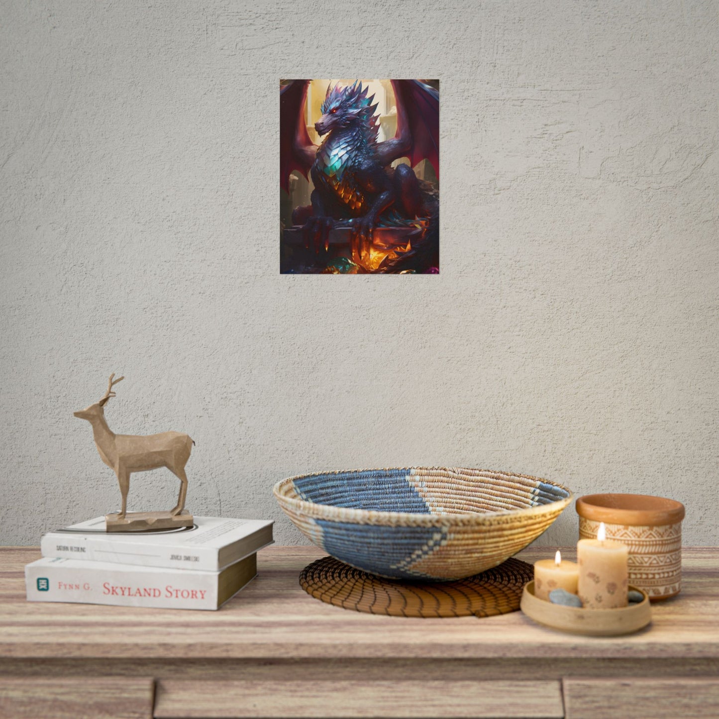 Ancient Dragon's Majestic Lair: Fantasy Guardians of Old - Poster