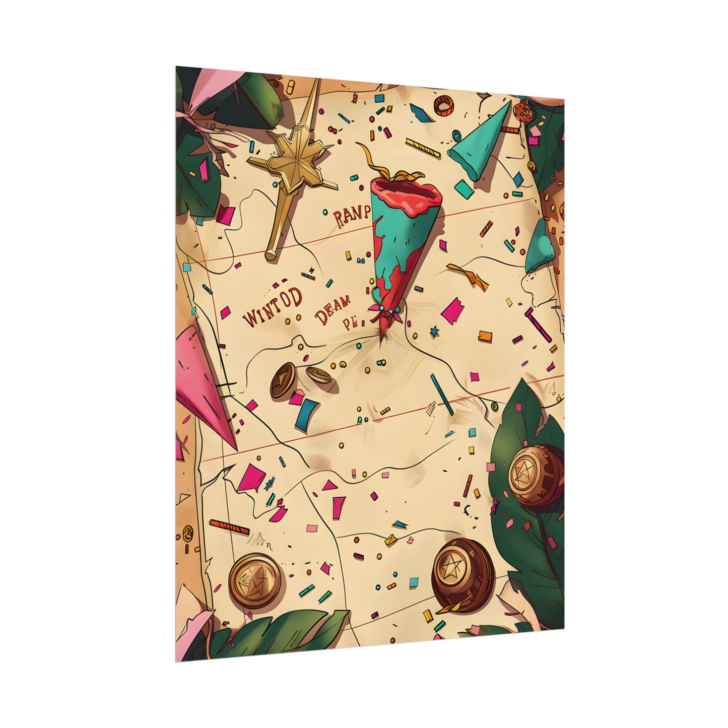 Whimsical Portrait with a Large Nose - Poster