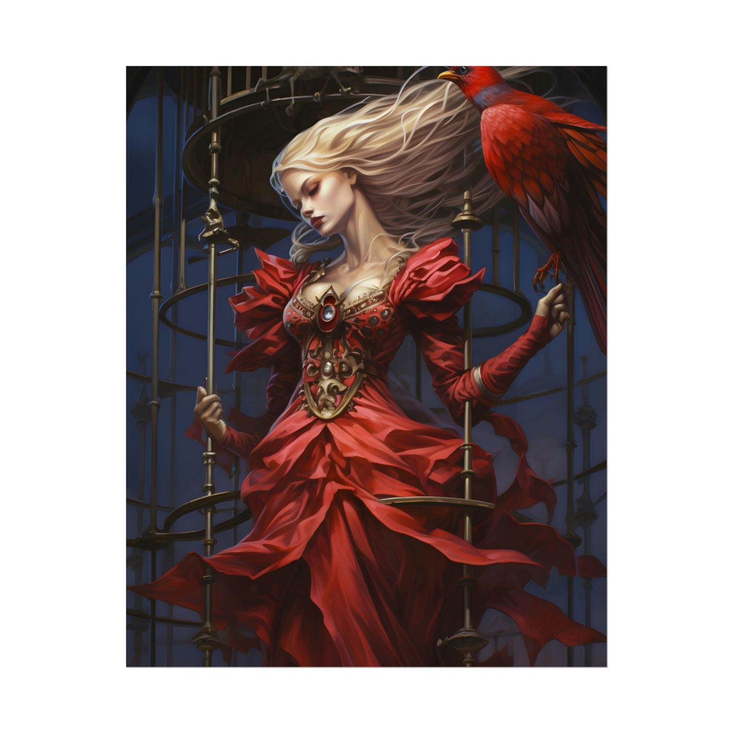 Guardian of Silence: Digital Art - Poster