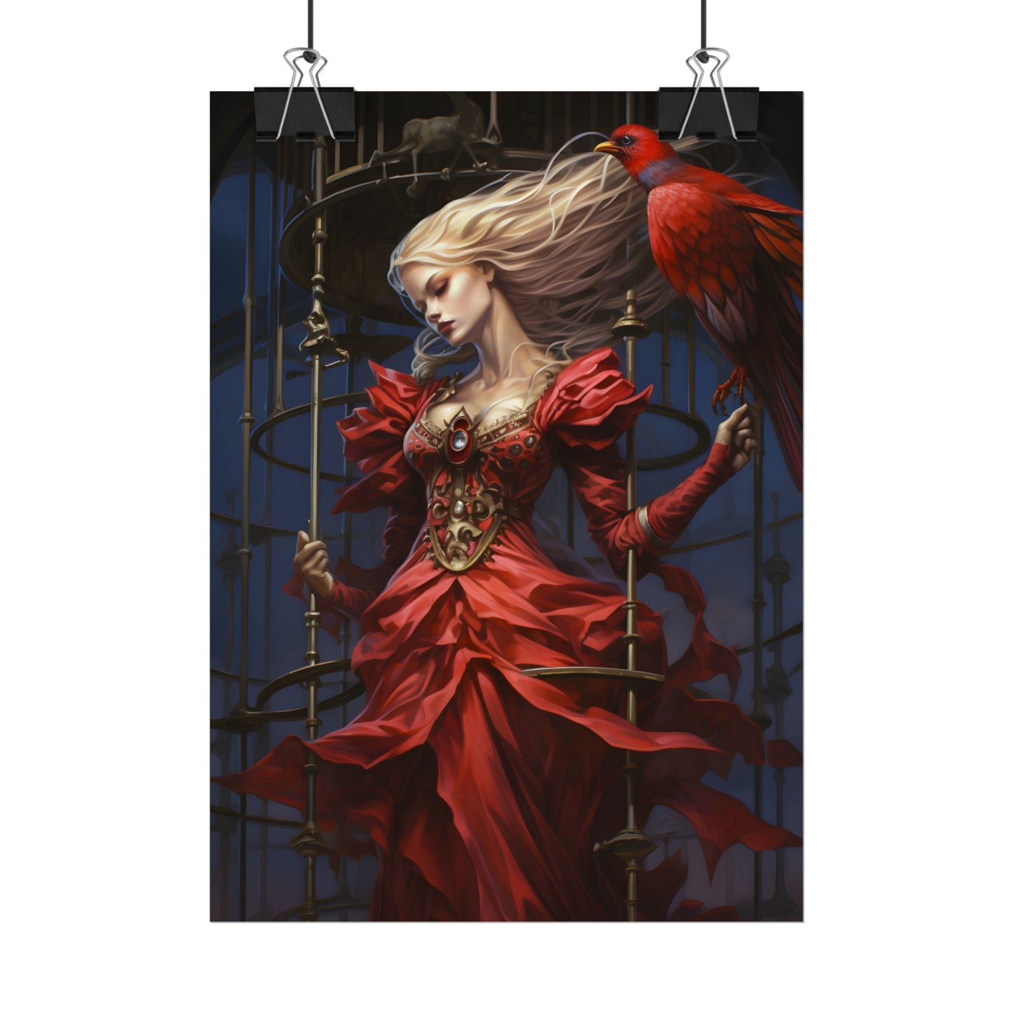 Guardian of Silence: Digital Art - Poster