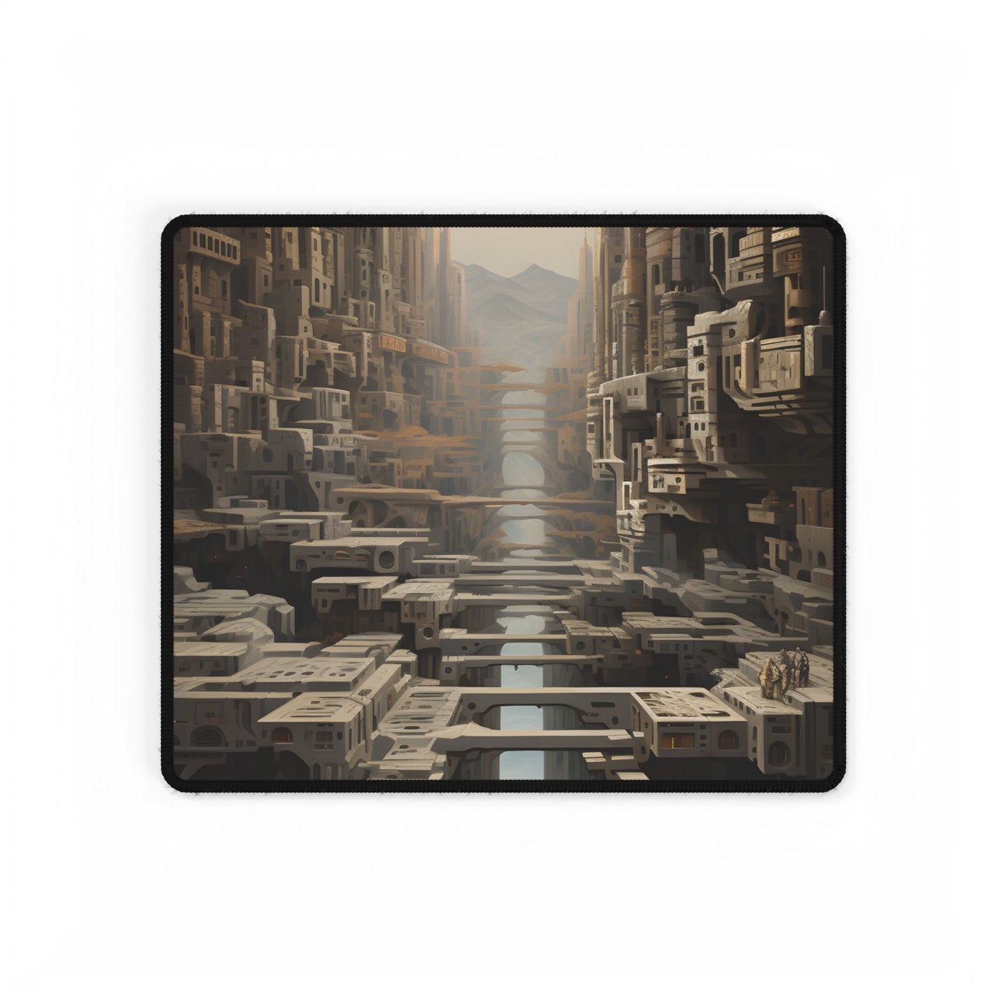 Perfect yet Oppressive: Dystopian Harmony - Desk Mat