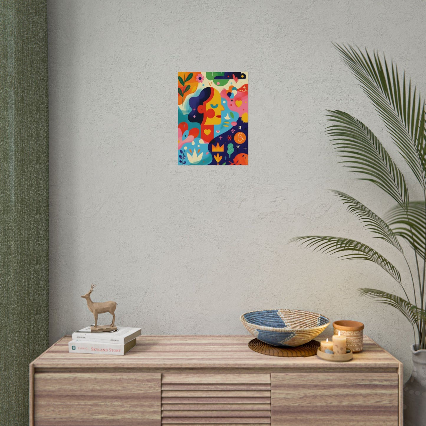 Vibrant Growth Mindset Quote: Colorful Inspiration Art - Poster