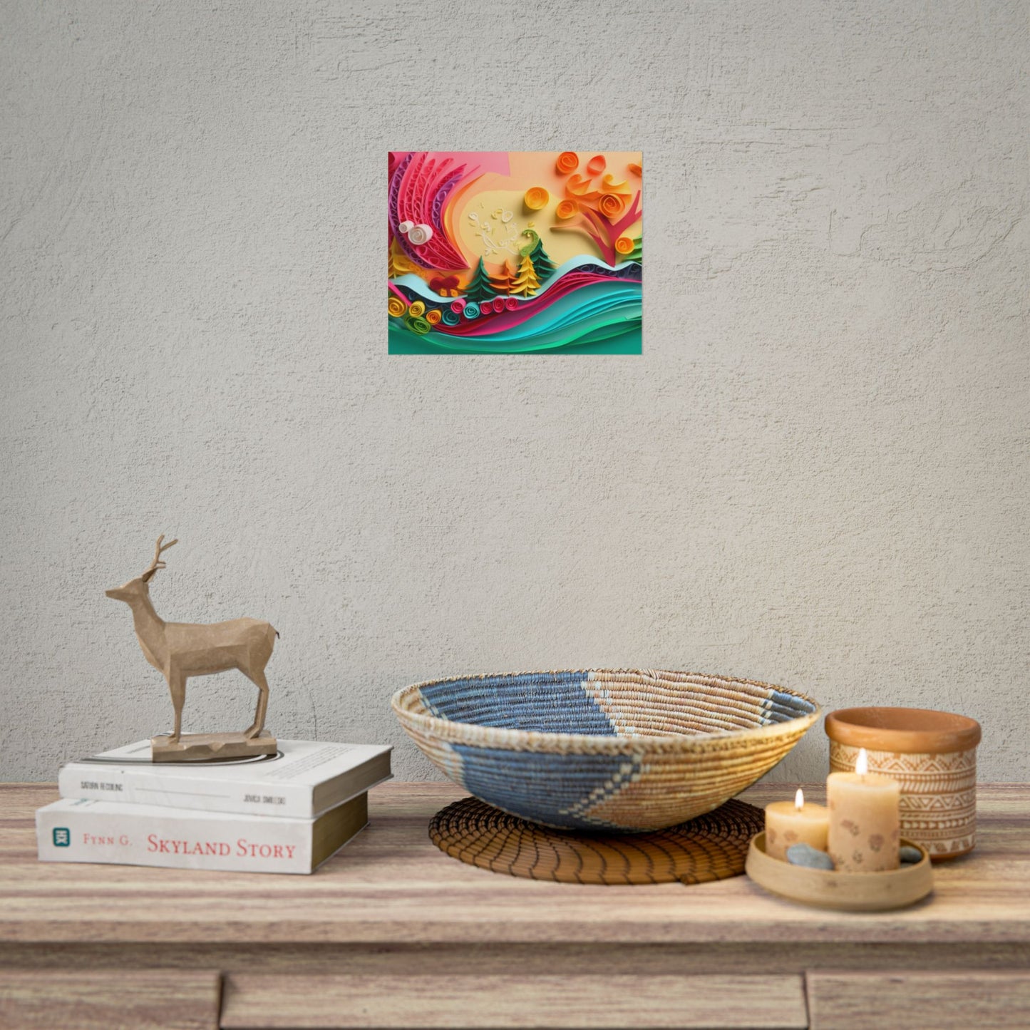 Paper Quilling Art: Creative Craftsmanship in Action - Poster