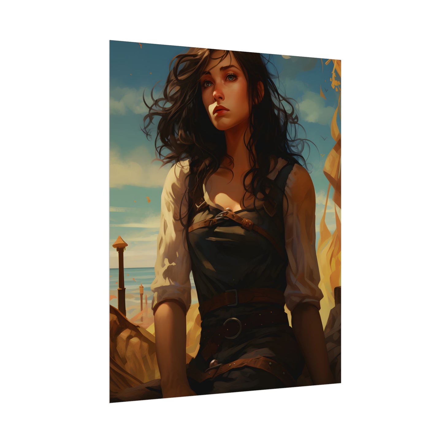 Casual Outdoor Moment: Person in Natural Setting - Poster