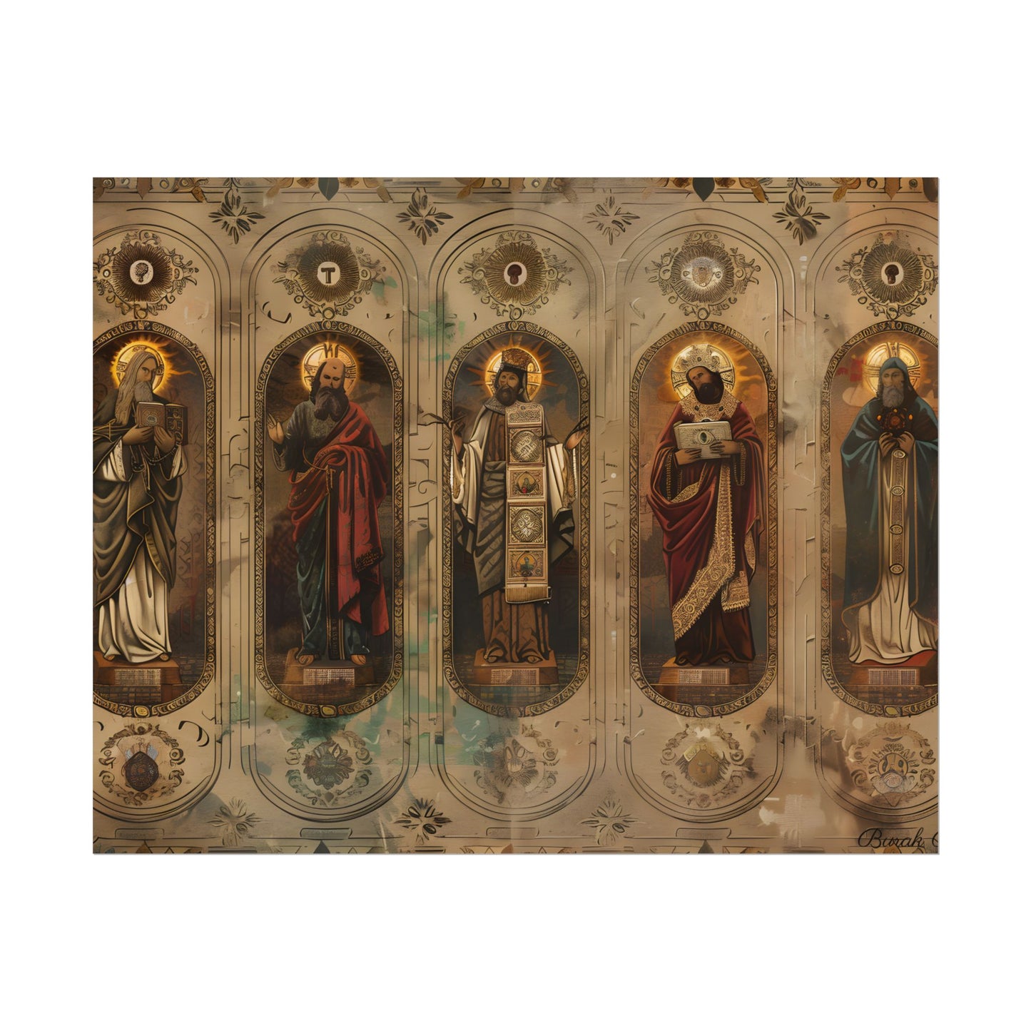 Vintage Biblical Art: Traditional Wisdom Poster - Poster