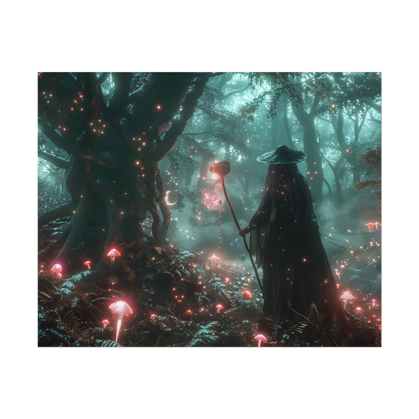 Whispers of Magic in Enchanted Woods: A Mysterious Encounter with the Witch - Poster