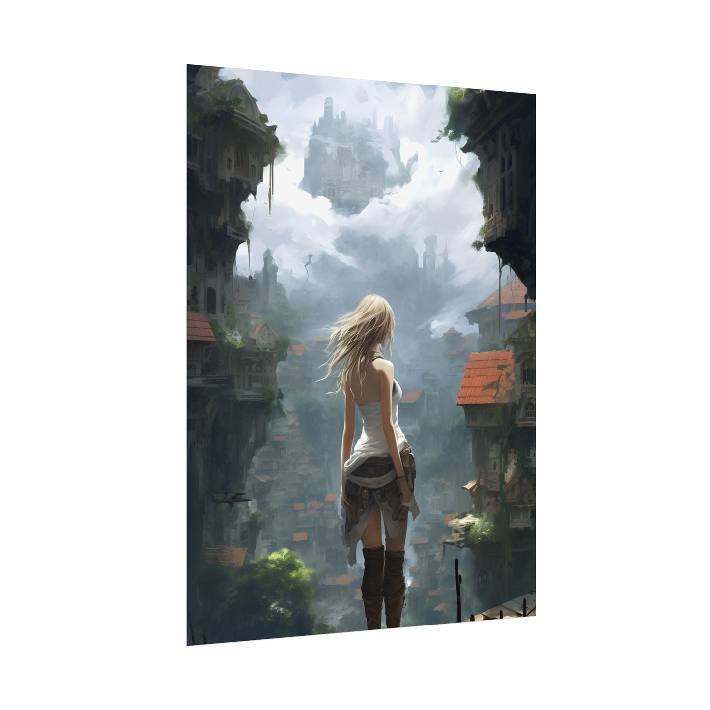 Anime Blonde Warrior: Birds in Flight - Poster