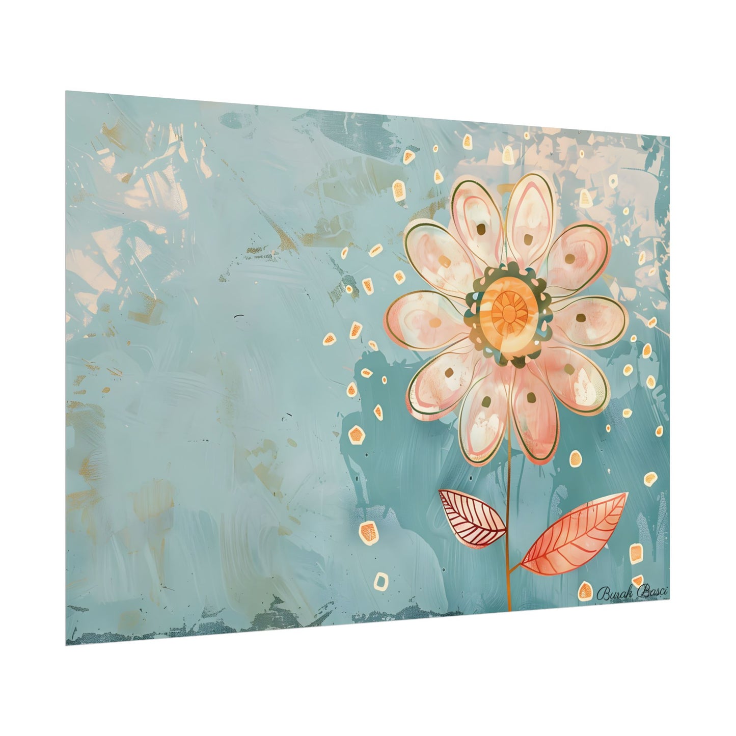 Whimsical Growth Mindset Flower: Blooming Art - Poster