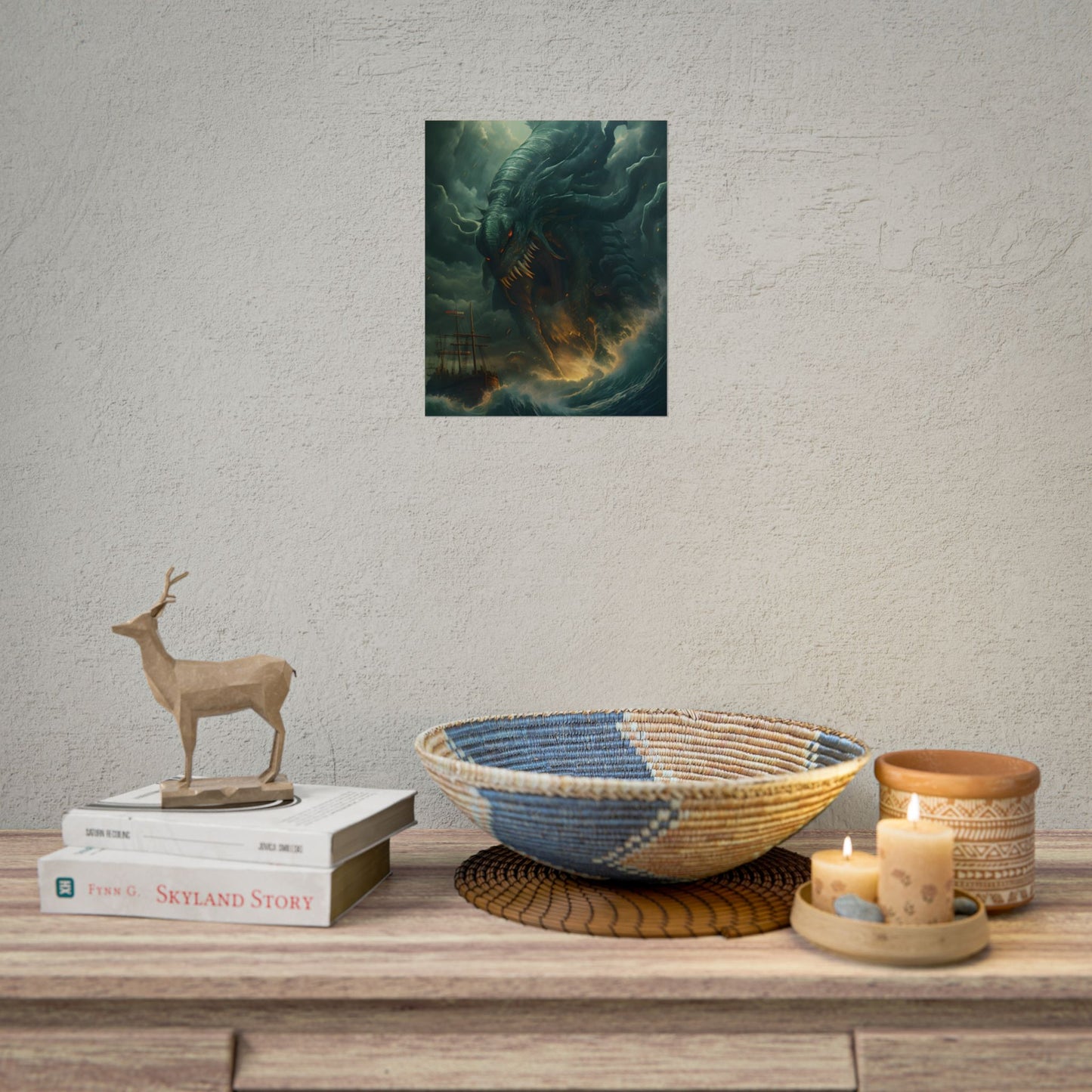 Ancient Sea Monsters: Mythical Marine Reptile Artwork - Poster