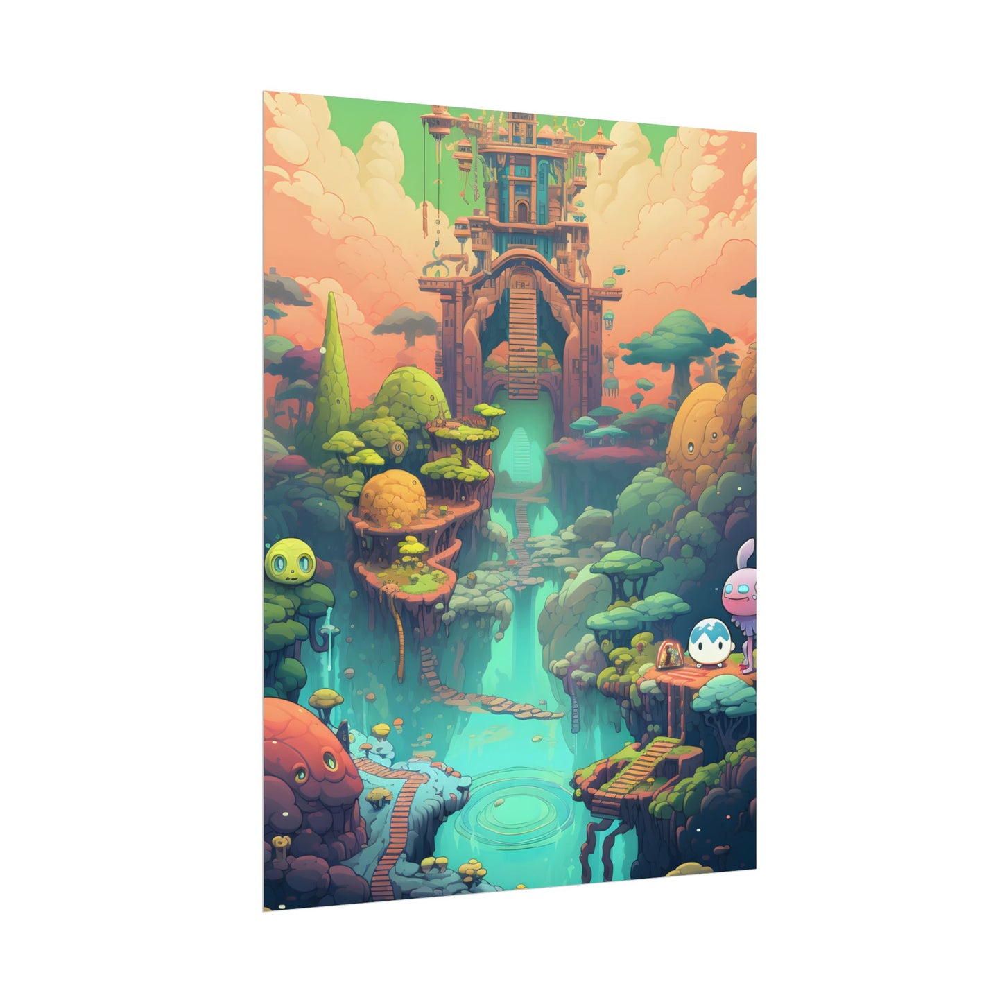 Gamified Pixel Pets: Colorful Cyber Companions - Poster